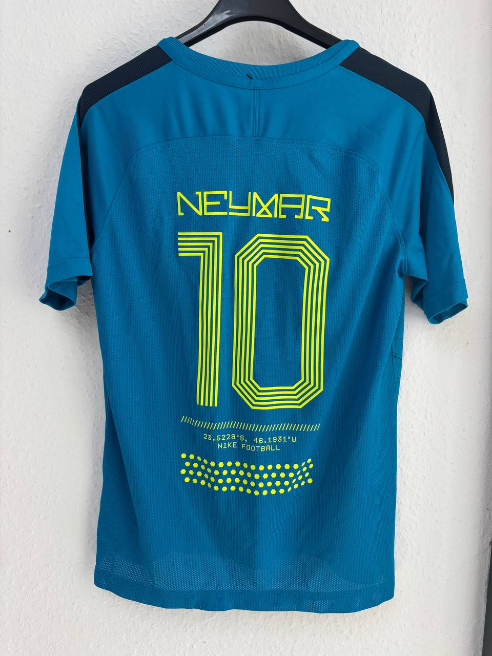 Neymar Jr. Signature Training Top - Teal Blue Nike Jersey  (11 - 13 Years)