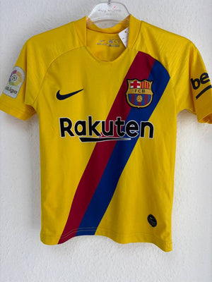 FC Barcelona 2018/19 Away Jersey – Bright Yellow Lionel Messi #10 (4 - 6 Years)