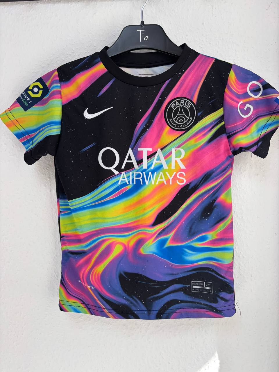 PSG Kylian Mbappé #7 Limited Edition 'Cosmic Flow' Fan Jersey (3 - 5 Years)