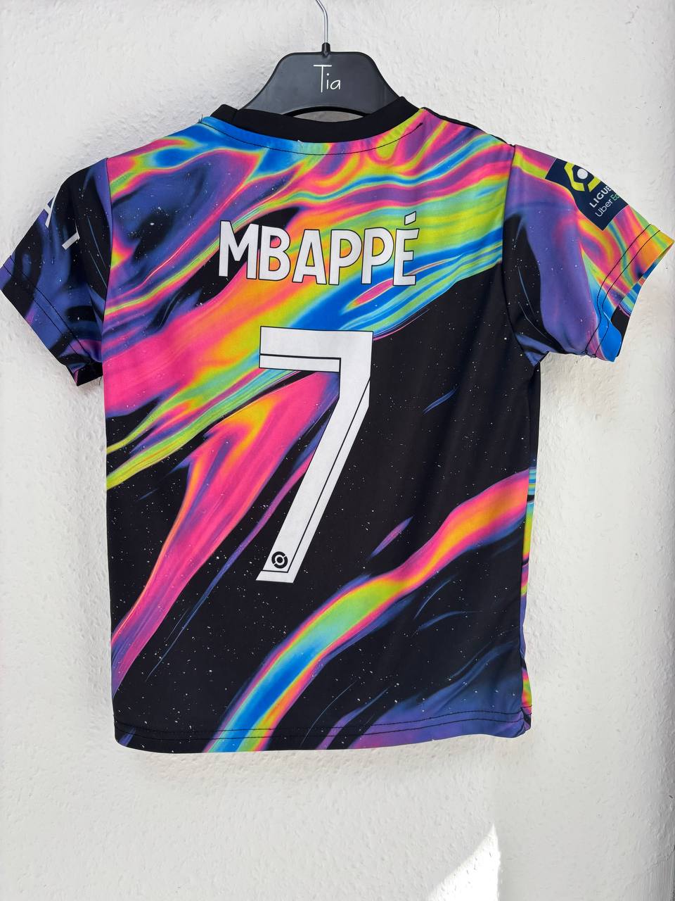 PSG Kylian Mbappé #7 Limited Edition 'Cosmic Flow' Fan Jersey (3 - 5 Years)