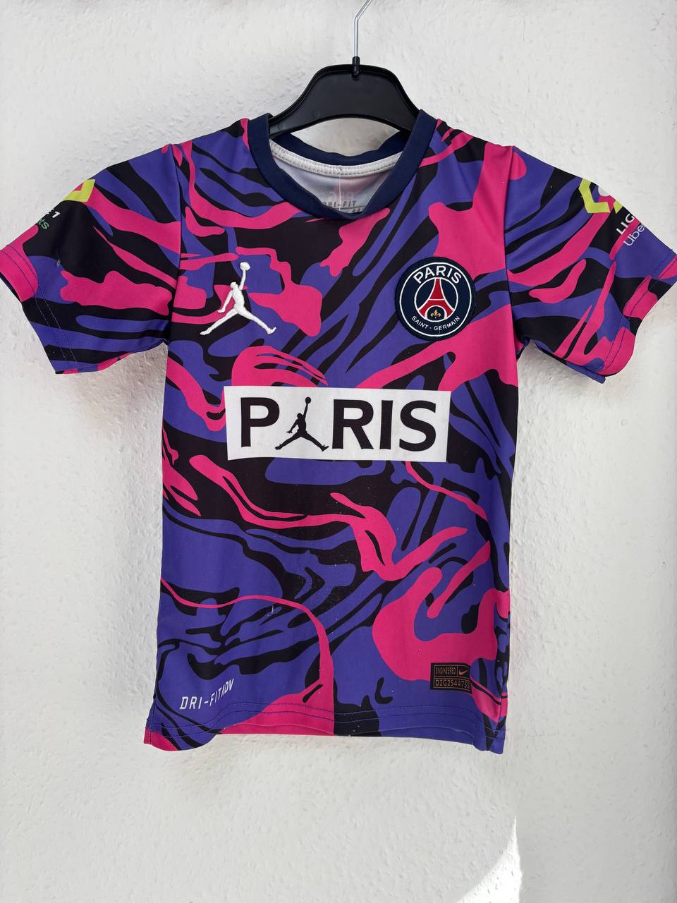 PSG Jordan Kylian Mbappé #7 Abstract Camo Fan Jersey  (3 - 5 Years)