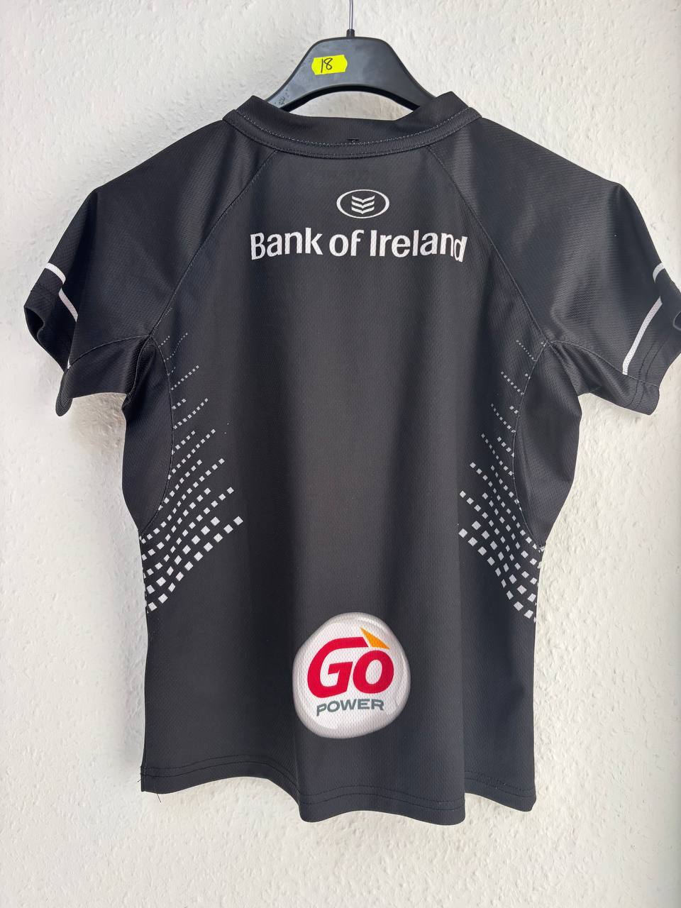 Kukri Ulster Rugby Home/Training Jersey Black - Kingspan Openreach Sponsor (8 - 10 Years)