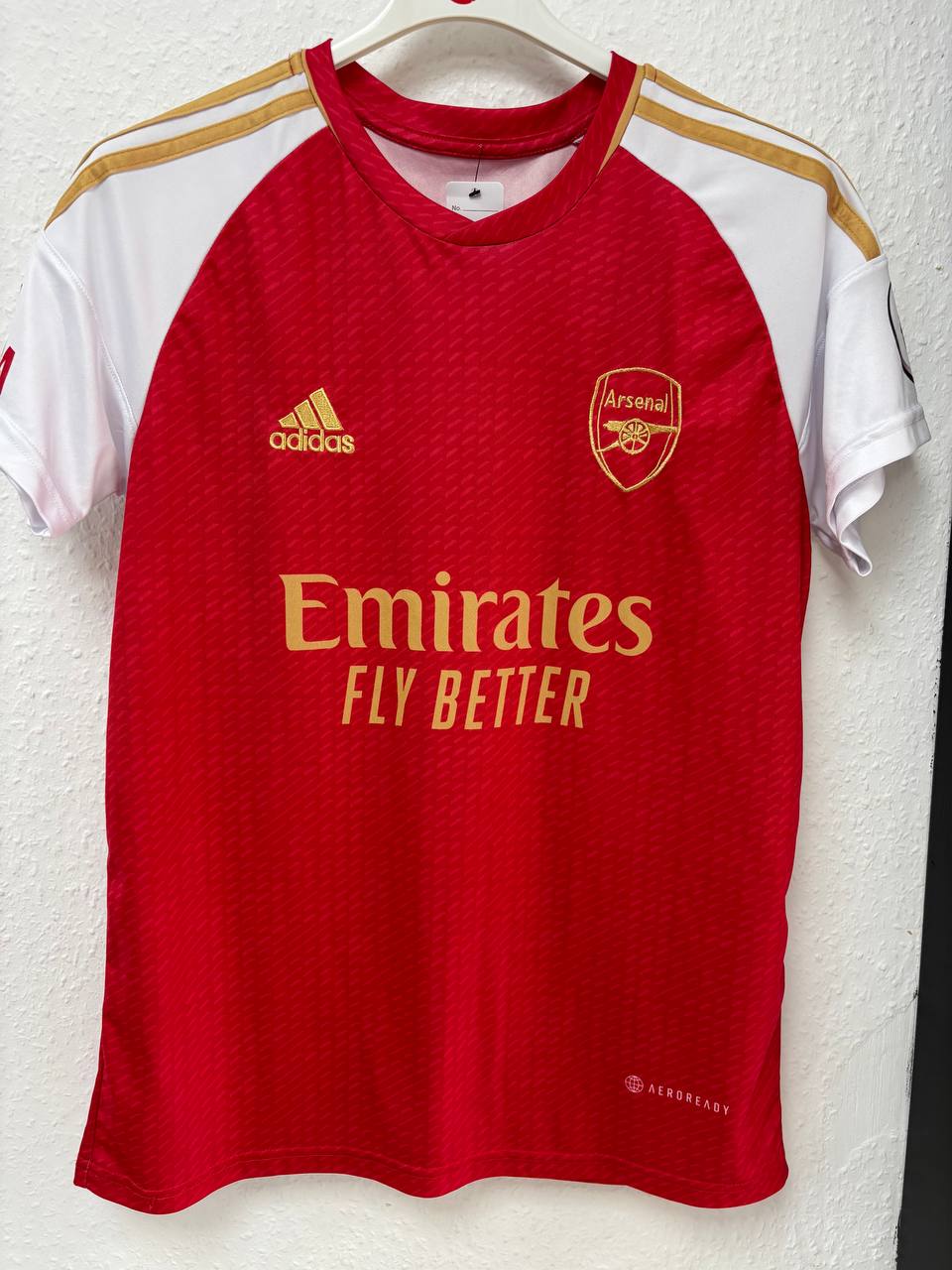 Arsenal FC 2020/21 Home Jersey - Red & Gold Adidas Kit(S)