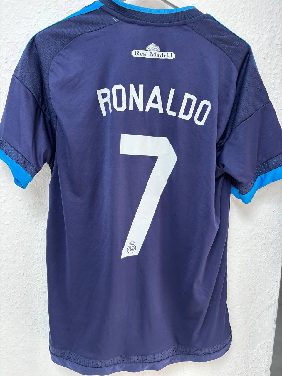 Real Madrid Navy Away Jersey - Cristiano Ronaldo #7 - La Liga Patch (S)