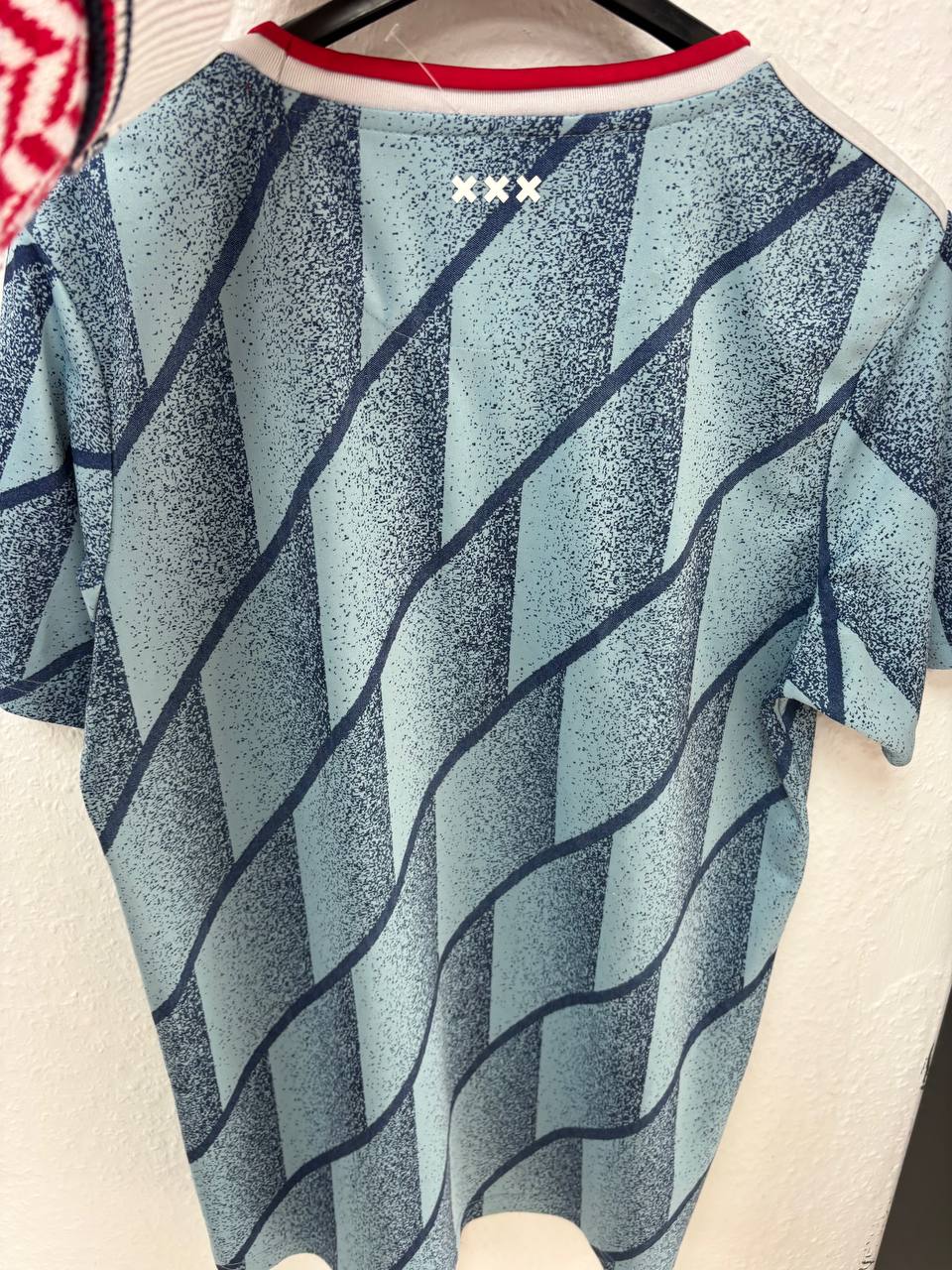 AFC Ajax Light Blue Away Jersey Adidas Ziggo Men’s Football Soccer Shirt (S)