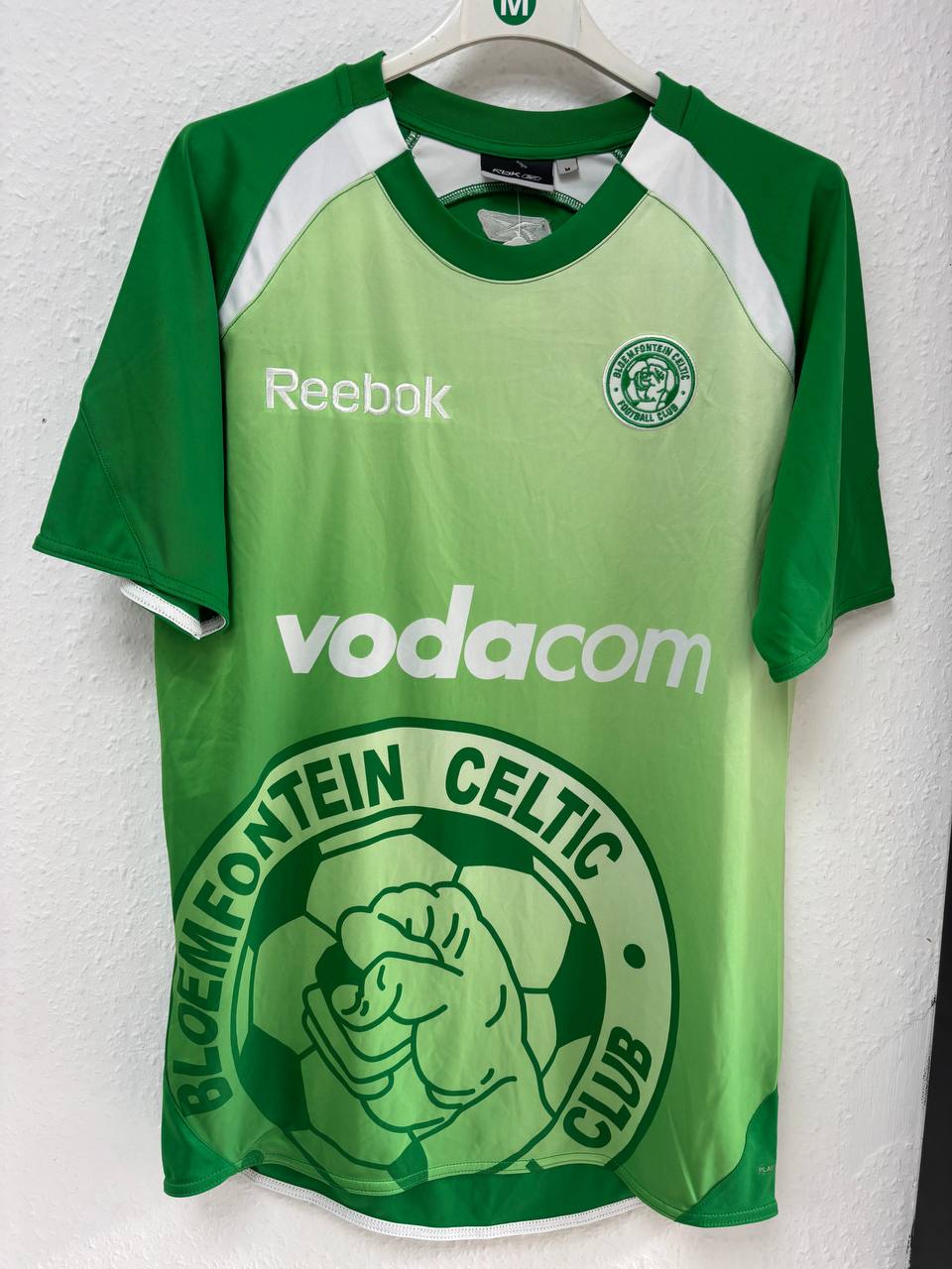 Bloemfontein Celtic FC Green Gradient Jersey Reebok Vodacom PSL Football Shirt (M)