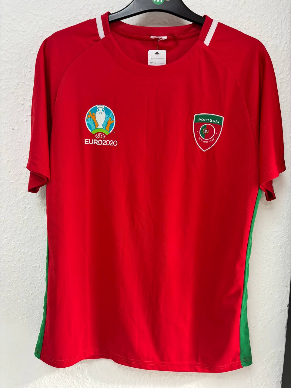 Portugal National Team Red Euro 2020 Home Jersey Tournament Fan Shirt (M)