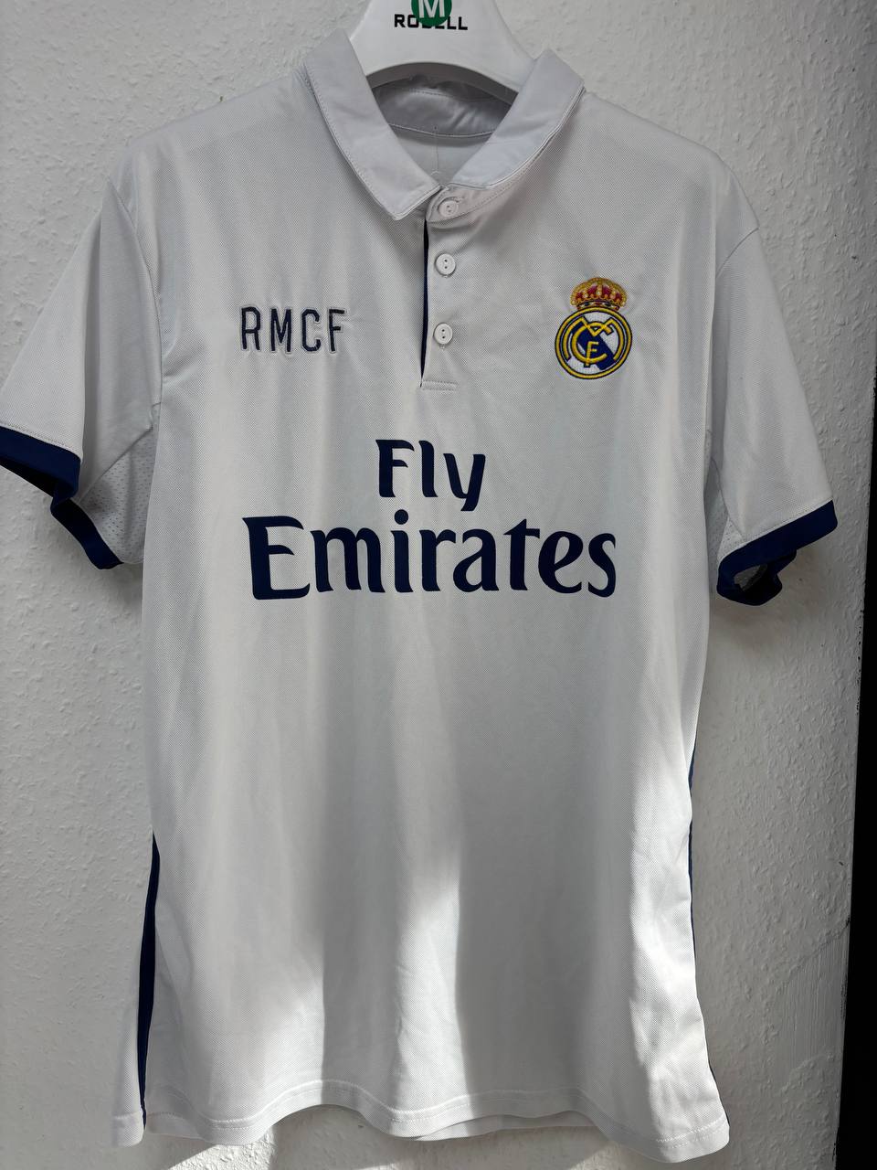 Classic Real Madrid Home Jersey - Cristiano Ronaldo #7 - Polo Collar Fan Shirt (M)