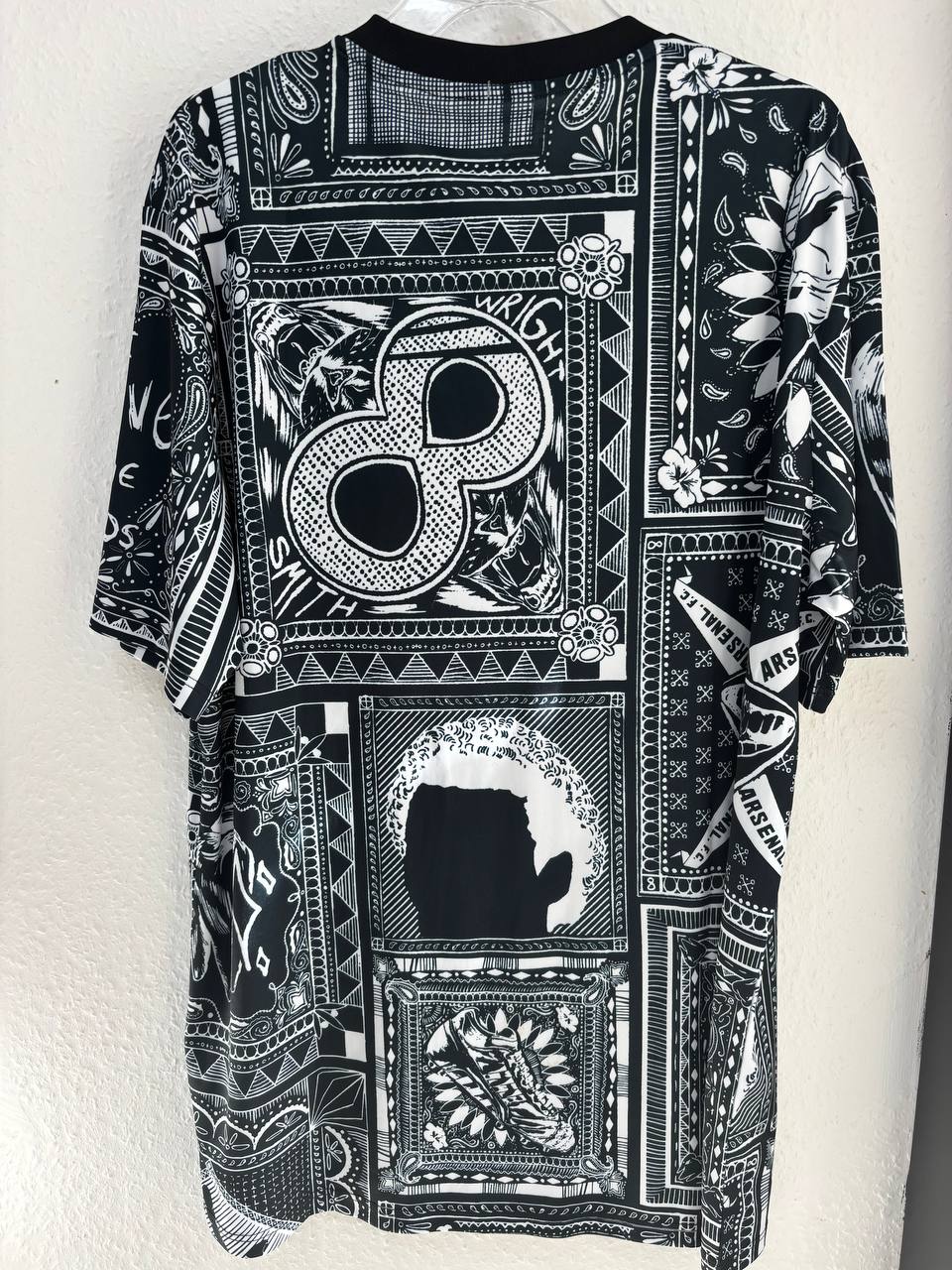 Limited Edition Adidas Arsenal FC x Human Race Jersey - Black Bandana Print (XS - 2XL)