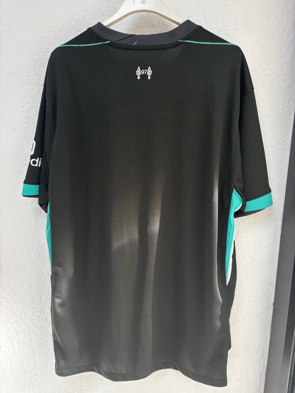 Liverpool FC 2021/22 Away Jersey - Black with Teal Trim  (XL)