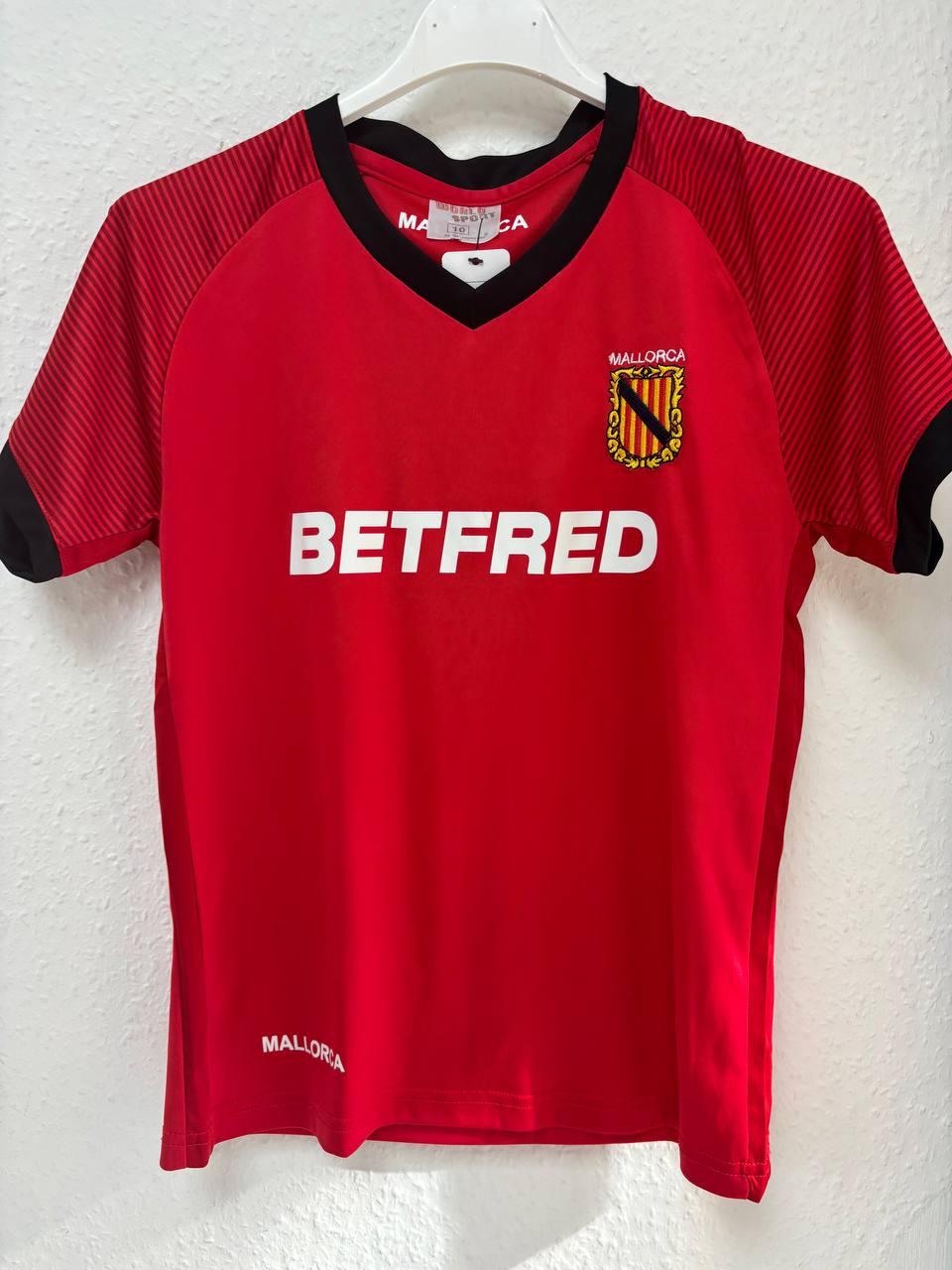 Kids' RCD Mallorca Home Football Jersey - Red V-Neck (9 - 10 Years)