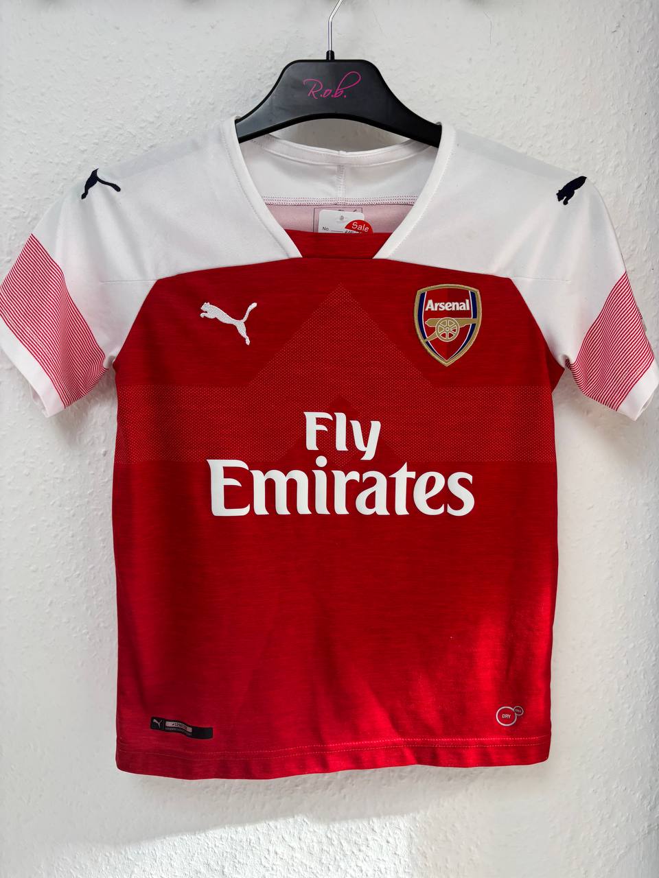 Kids' Arsenal FC Home Football Jersey - Red & White Puma Youth Shirt (7 - 9 Years)