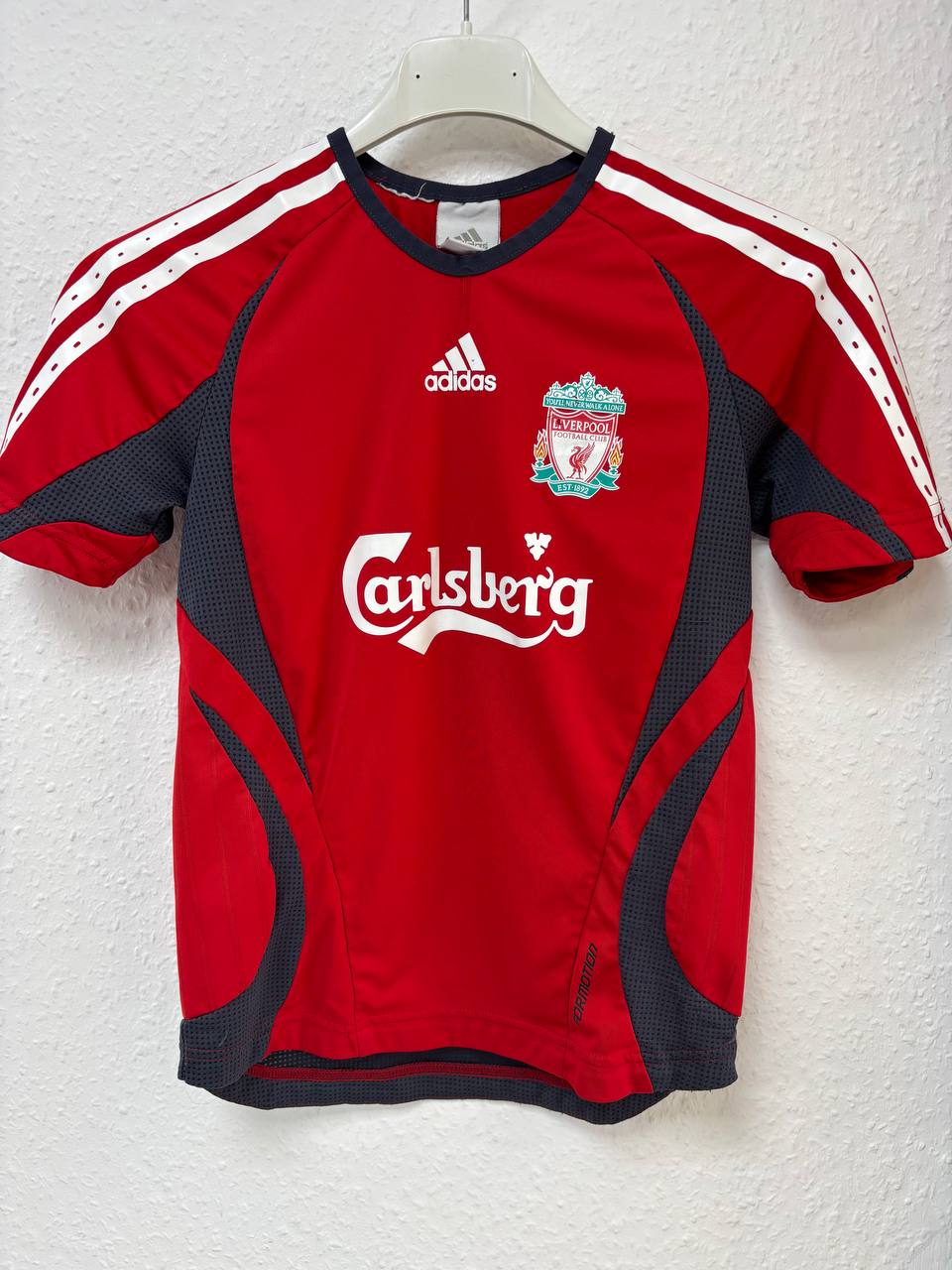 Classic Liverpool FC Home Jersey 2008/09 - Retro Adidas Carlsberg Red Kit (7 - 9 Years)