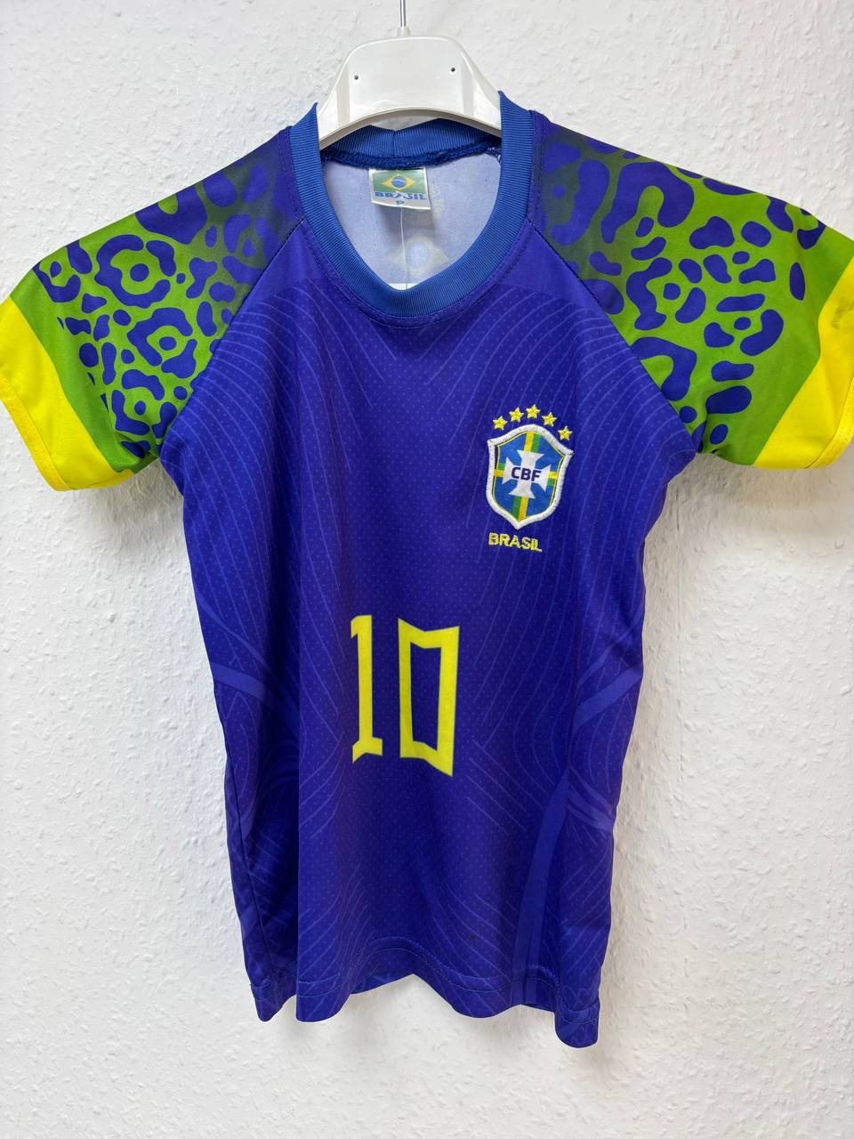 Brazil National Team Third/Alternative Jersey - Purple Leopard Print #10  (3 - 5 Years)
