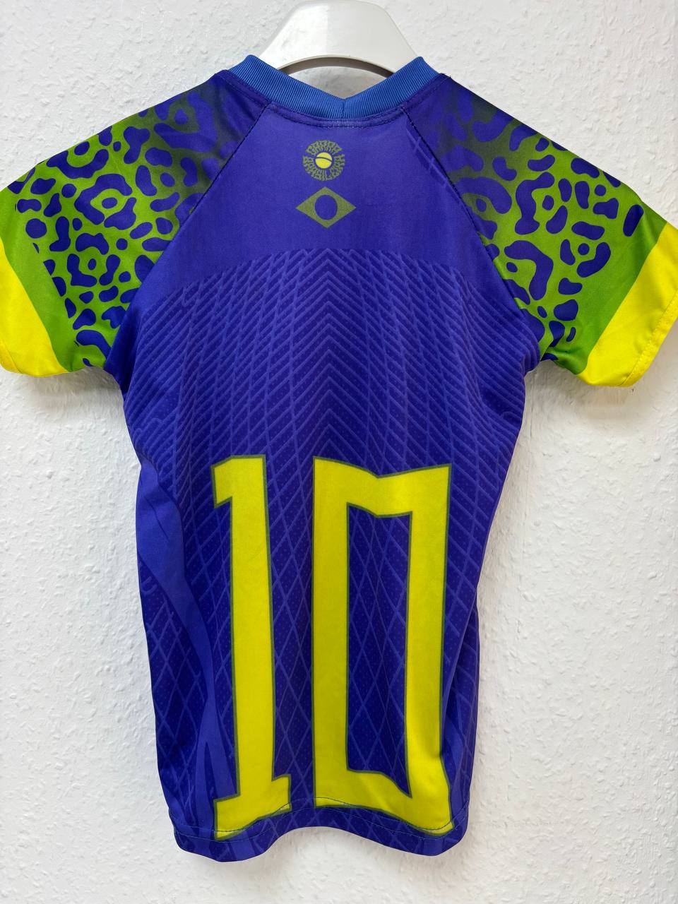 Brazil National Team Third/Alternative Jersey - Purple Leopard Print #10  (3 - 5 Years)