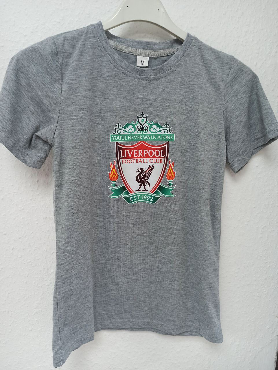 Youth/Kids Liverpool FC 'You'll Never Walk Alone' Crest T-Shirt (7 - 9 Years)