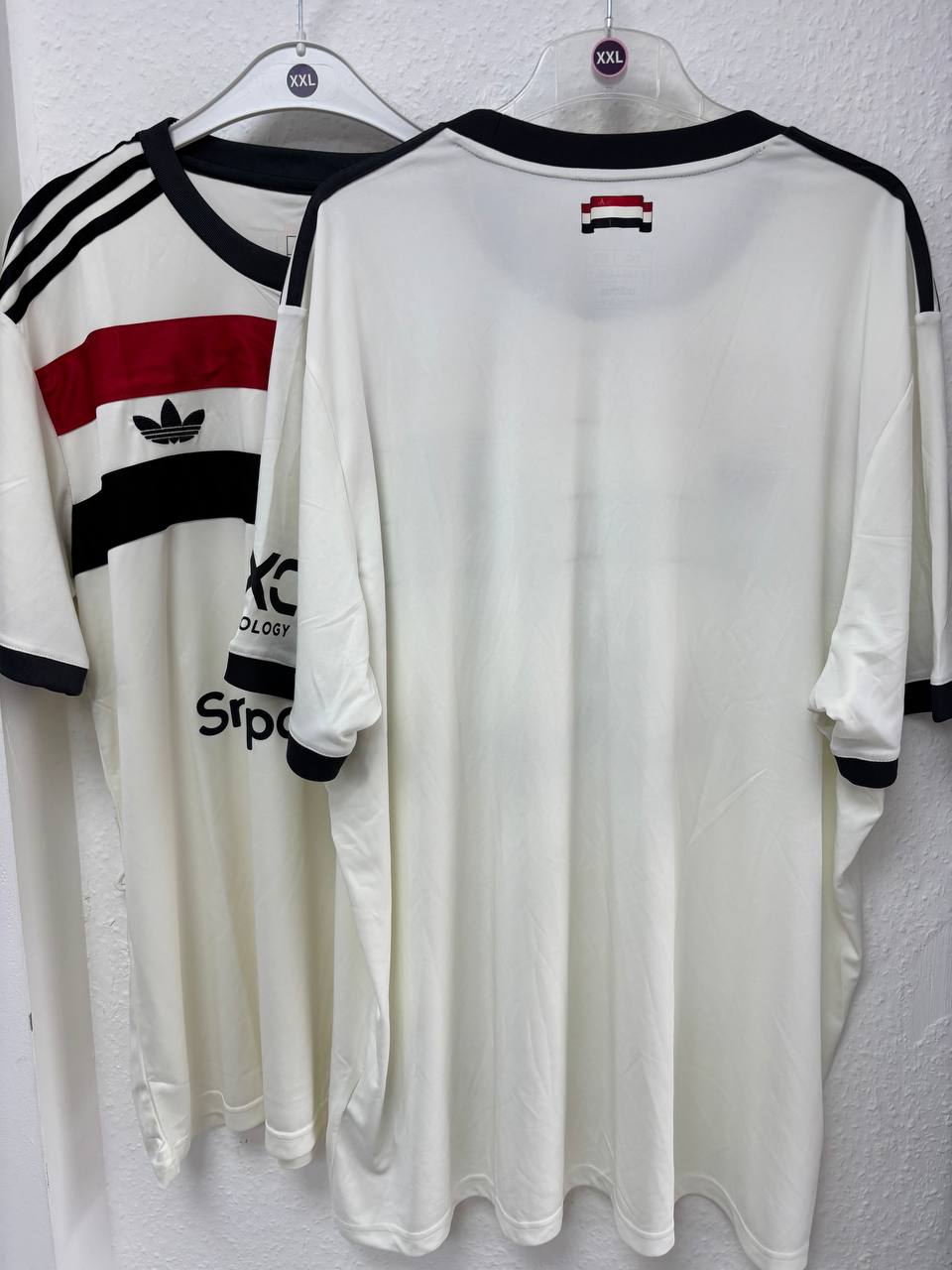 Manchester United 2023/24 Third Kit - White Retro Style with Snapdragon Sponsor (3XL)