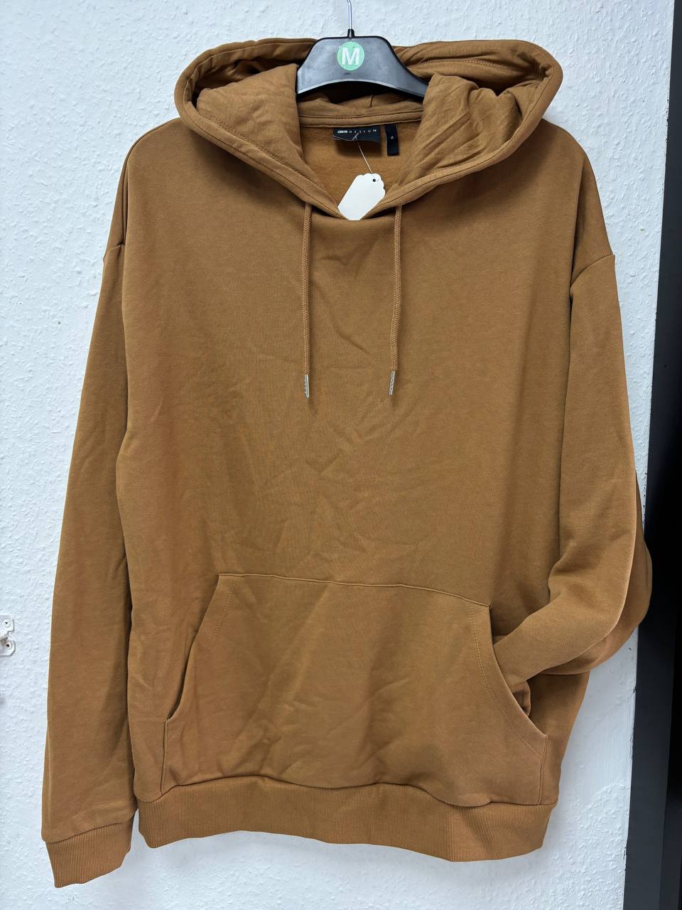 ASOS DESIGN Oversized Pullover Hoodie in Rust/Brown | (S - M)