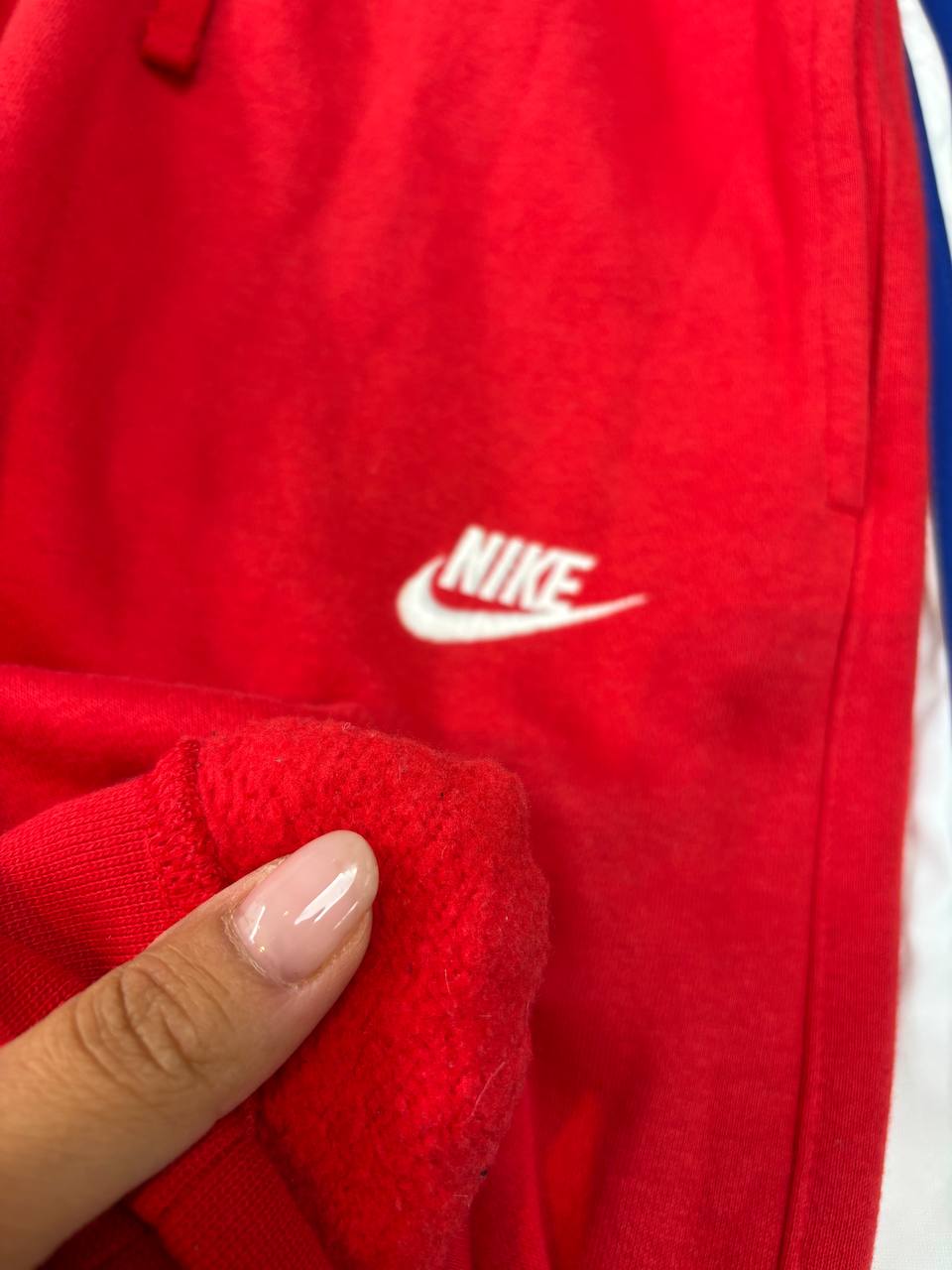 Nike Sportswear Essential Red Fleece Joggers | Men's/Unisex Tapered Sweatpants (S)