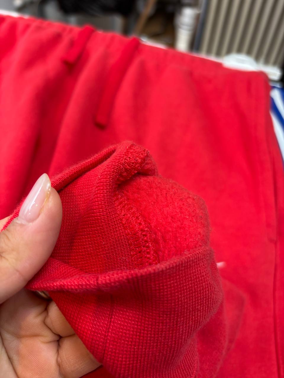 Nike Sportswear Essential Red Fleece Joggers | Men's/Unisex Tapered Sweatpants (S)