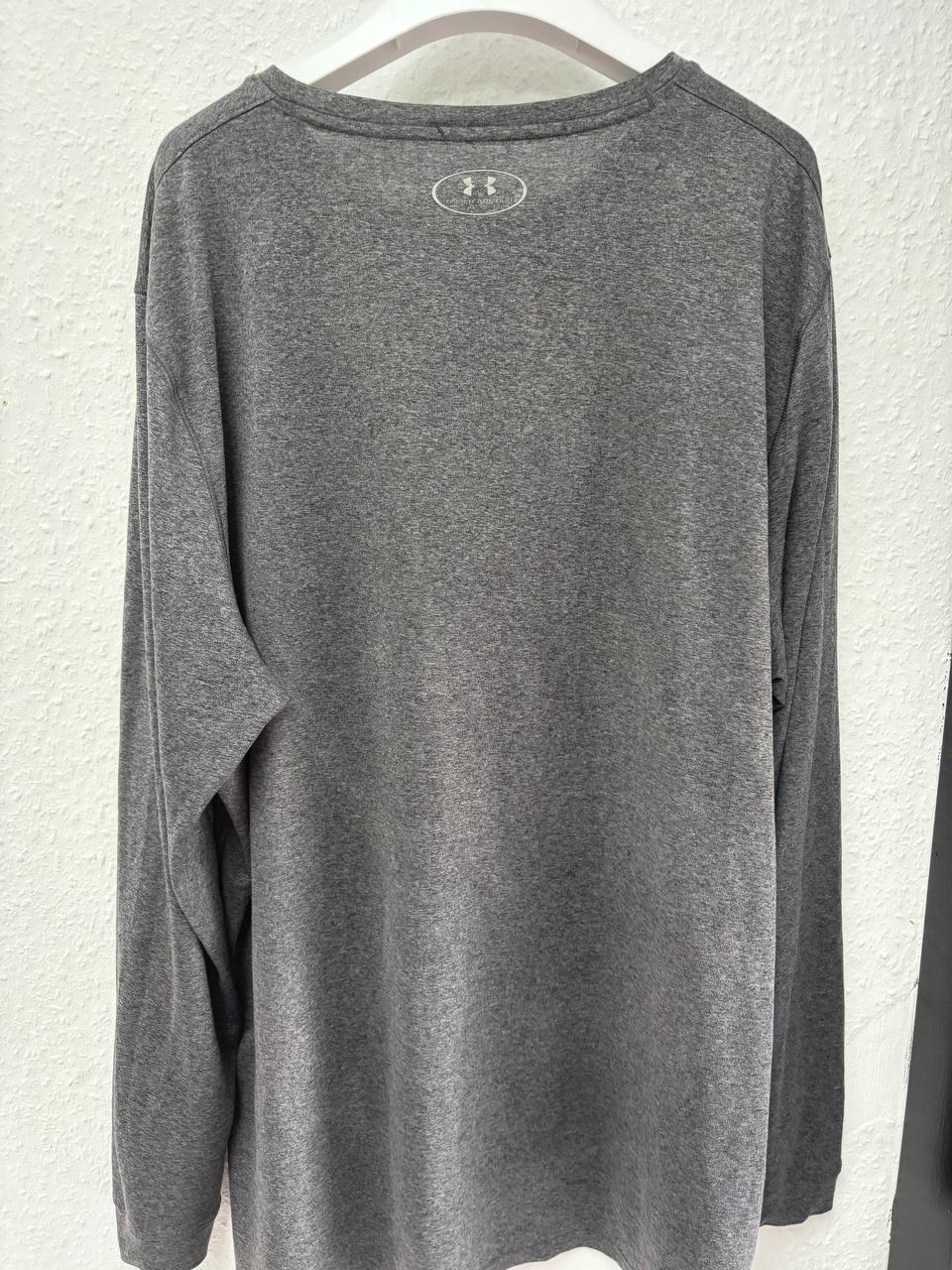 Under Armour BCPFA Long Sleeve Training T-Shirt | Grey & Orange Football Association Top (XL)