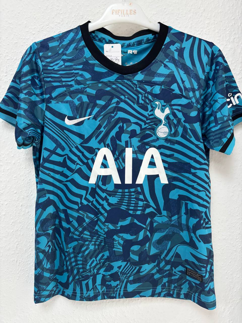 Tottenham Hotspur 2022/23 Third Jersey - Bold Blue Abstract Print  (10 -12 Years)