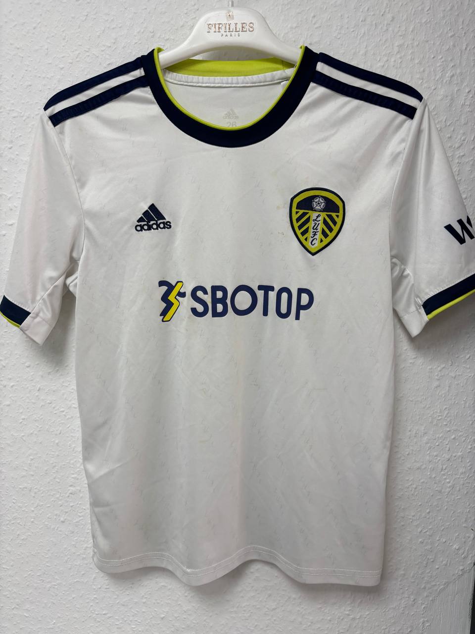 Leeds United FC Home Jersey - White 2021/22 Season (XS) (11 - 13 Years)