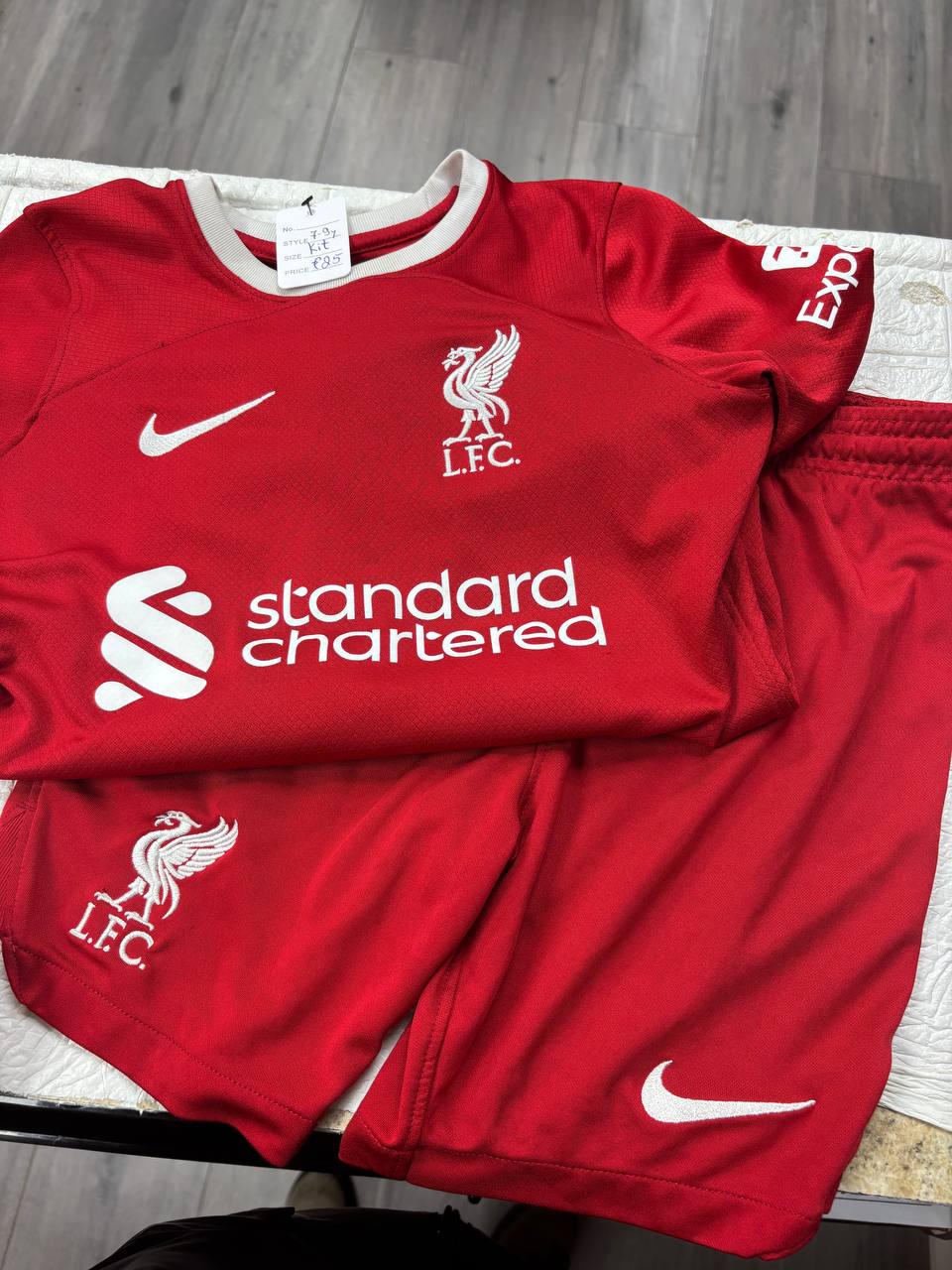 Liverpool FC Home Kit Set - Red Jersey & Shorts (2023/24 Season) (7 - 9 Years)