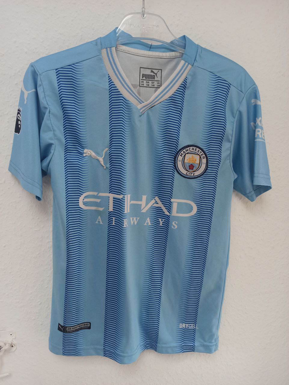 Erling Haaland Manchester City Home Jersey (Light Blue) - 2023/24 Season (8 - 10 Years)