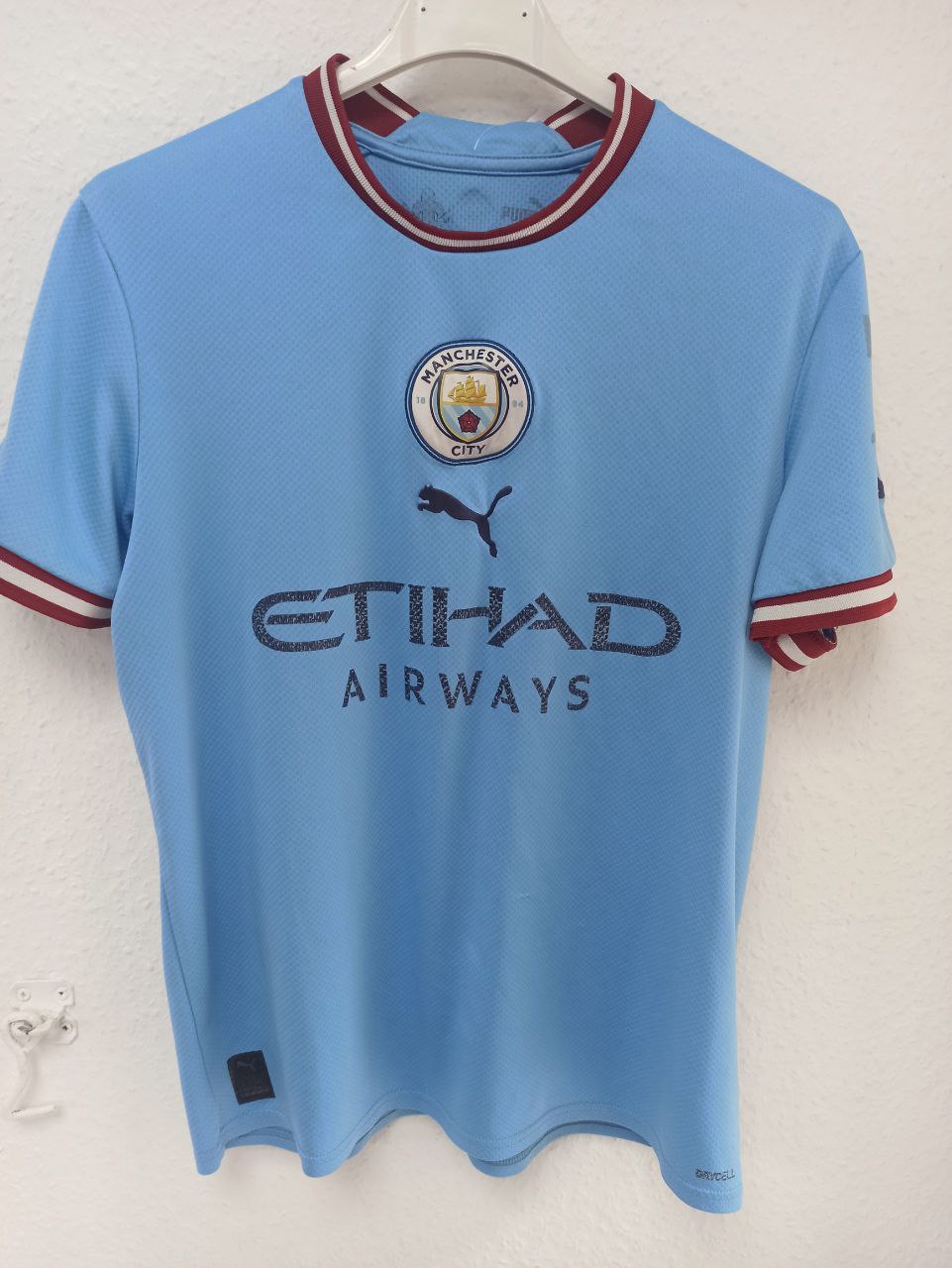 Manchester City Home Jersey (Light Blue) - Classic Crew Neck Design (10 - 12 Years)