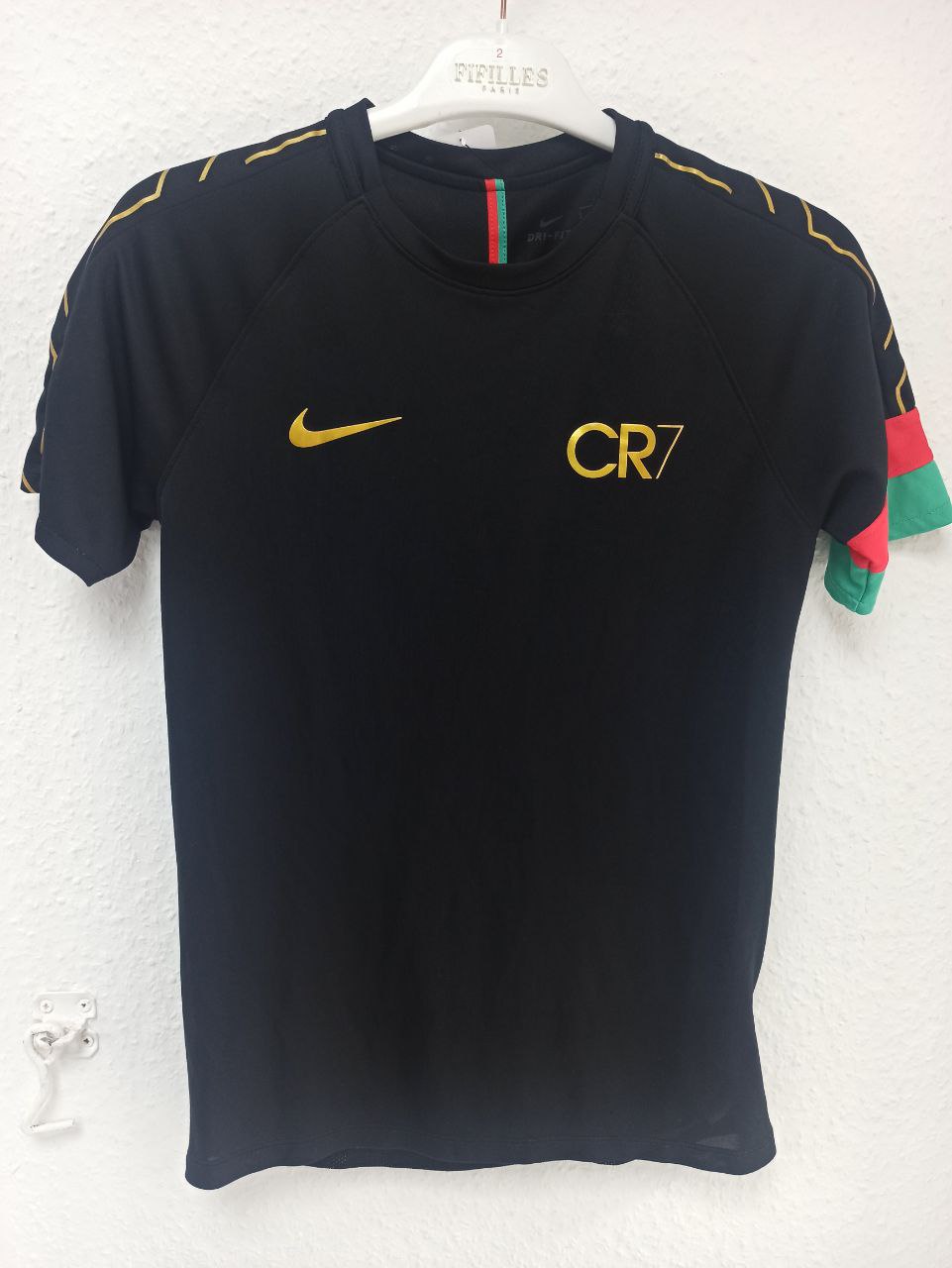CR7 Cristiano Ronaldo Black Training/Pre-Match Top (11 - 13 Years)