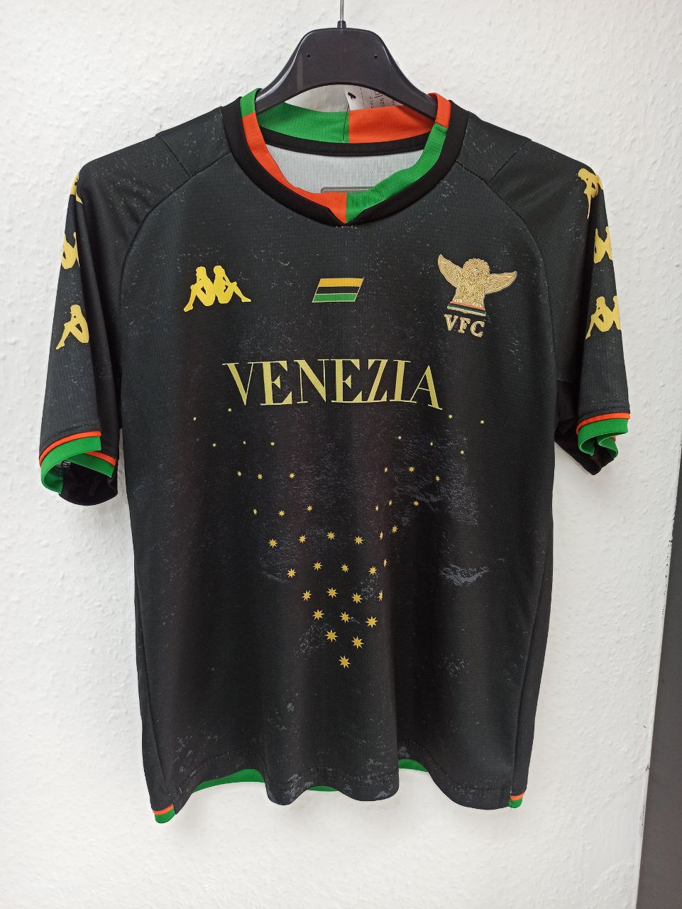 Venezia FC 2021/2022 Away Kit Jersey - Black & Gold - Kappa (10 - 11 Years)