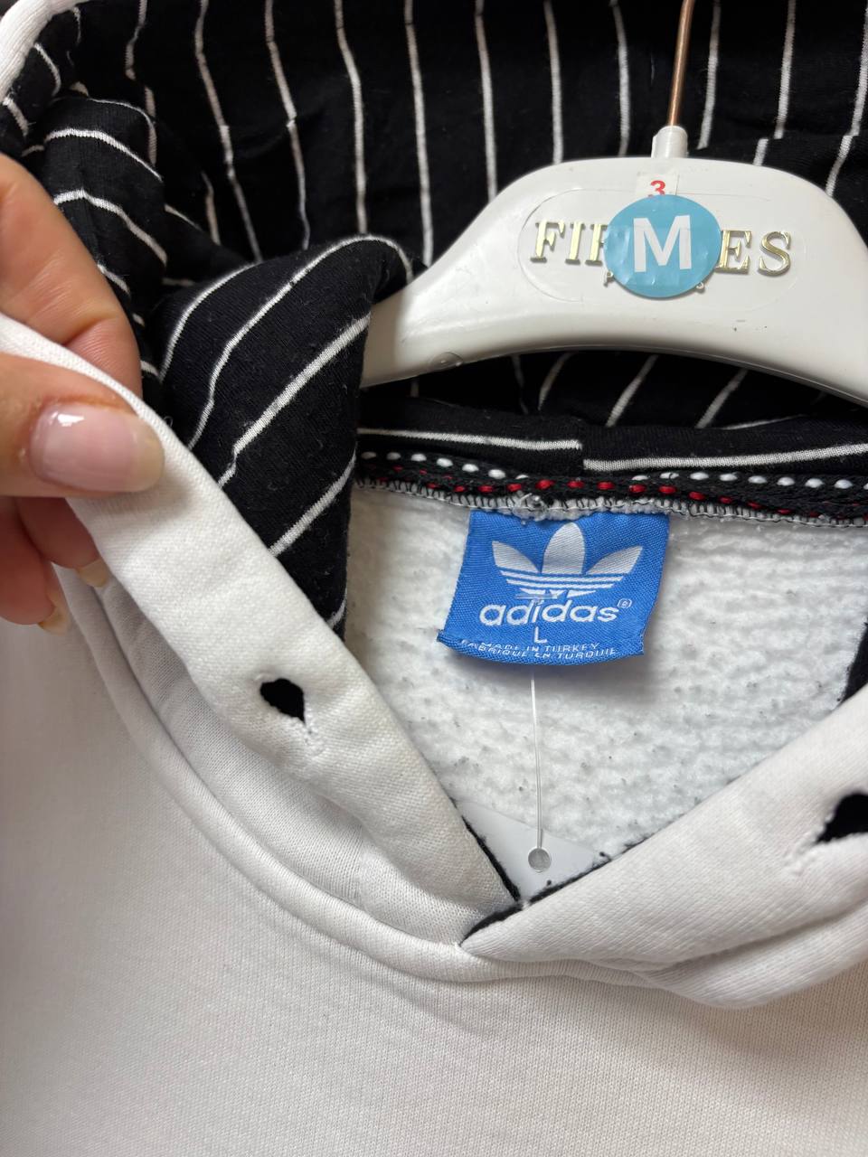 Vintage Style adidas Originals Trefoil Pullover Hoodie (M)