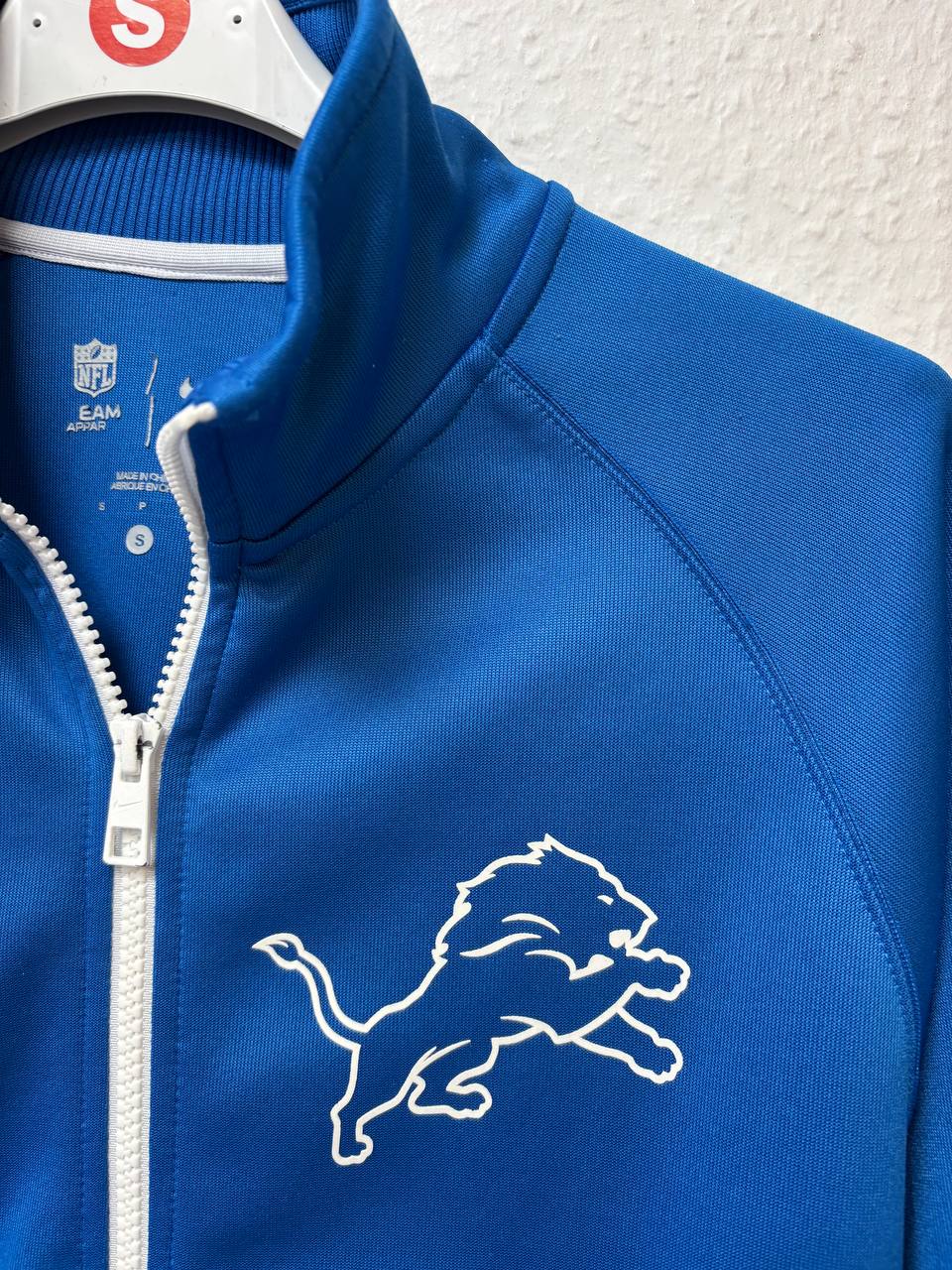 Detroit Lions Nike Royal Blue Full-Zip Track Jacket (S)