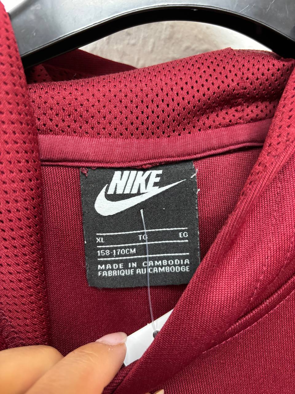 Nike Sportswear Club Fleece Full Maroon/Burgundy Hoodie & Jogger Tracksuit Set (11 -13 Years)