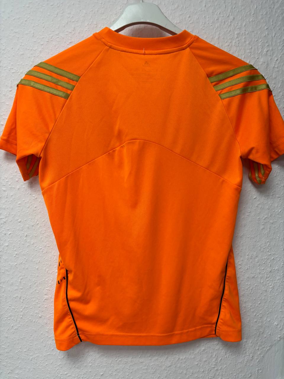 Bright Orange adidas F50 Training Jersey | Gold Stripe Raglan Tee (11 -13 Years)