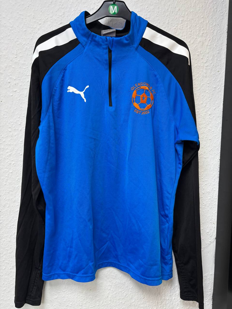 Glendowan FC Blue & Black Quarter-Zip Training Top by PUMA (M)