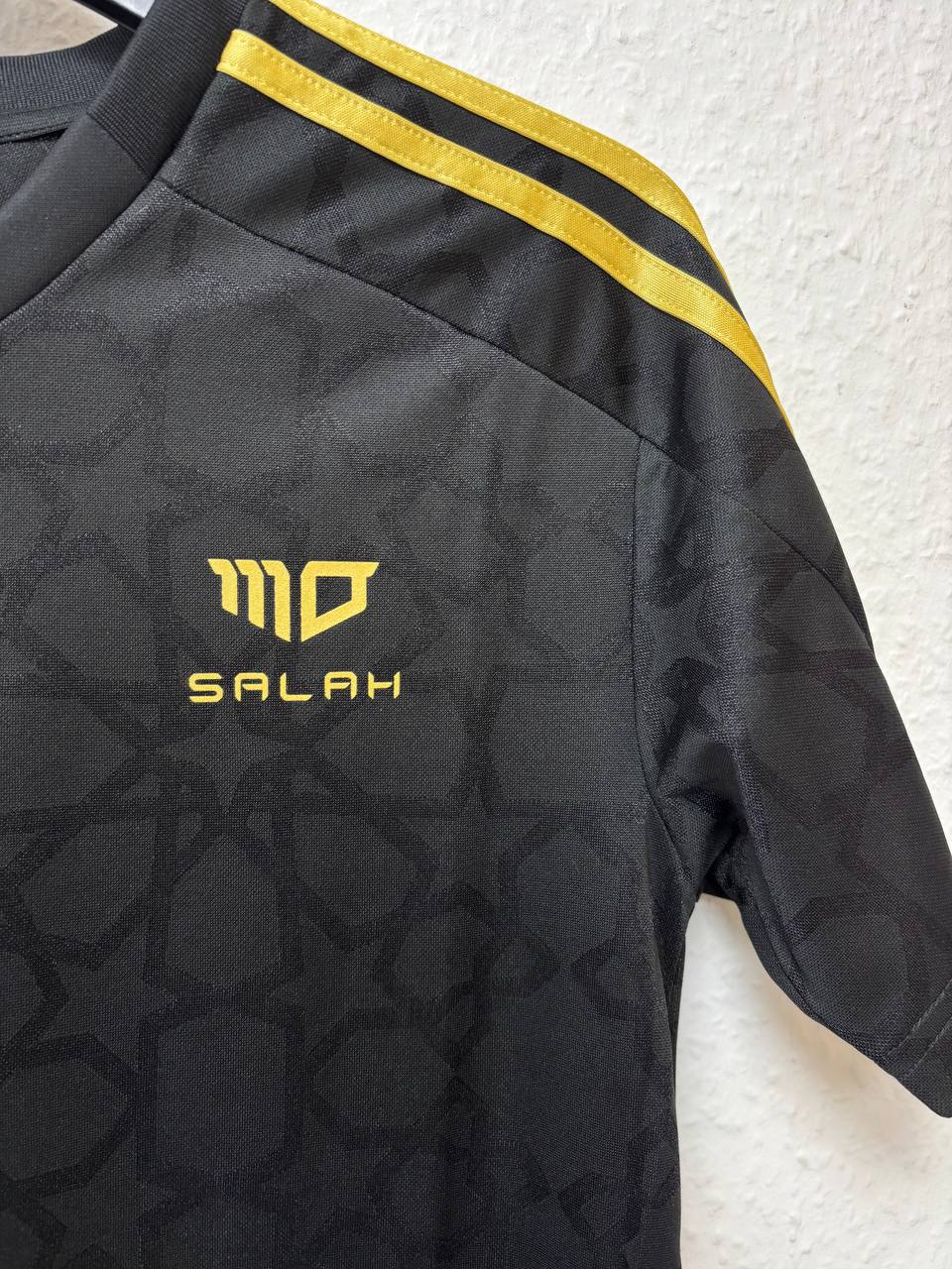 Kids' Mo Salah x adidas Black Football Jersey | Signature MS Logo & #10 Print (XS)