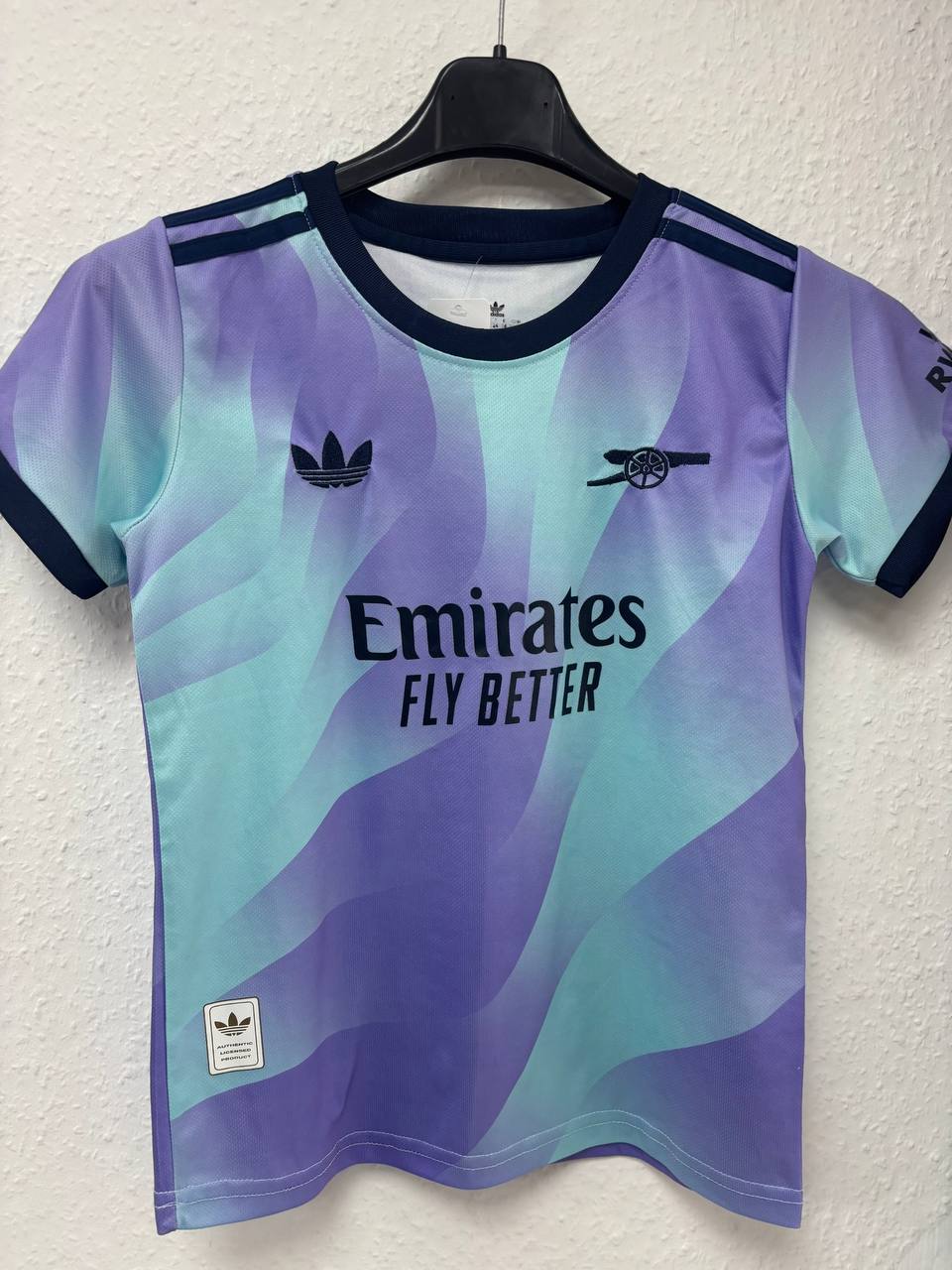 Arsenal Away/Third Jersey - Saka #7 - Unique Purple & Mint Design (7 -9 Years)