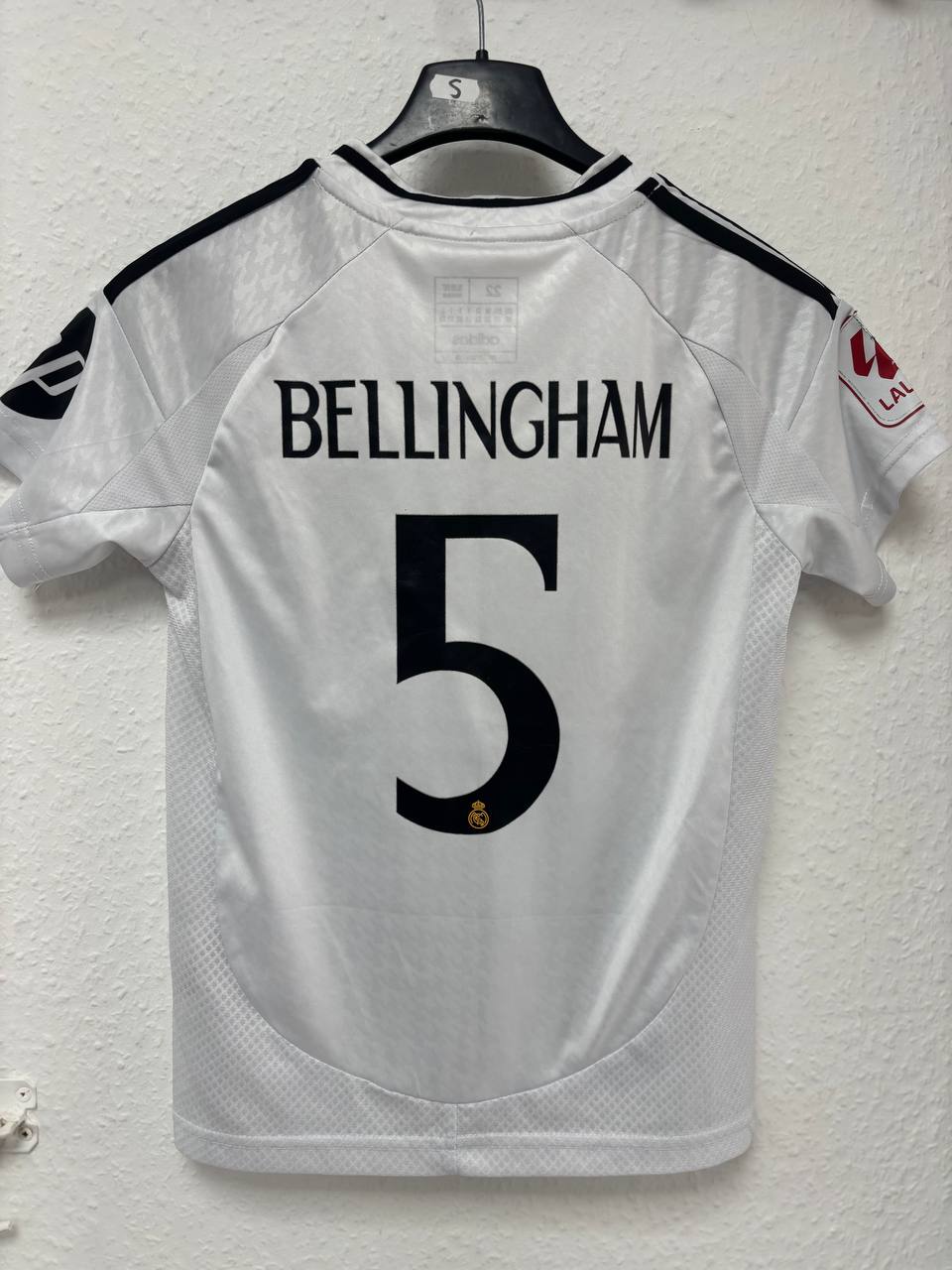 Real Madrid Home Jersey - Bellingham #5 - 2023/24 Season (7 -8 Years)