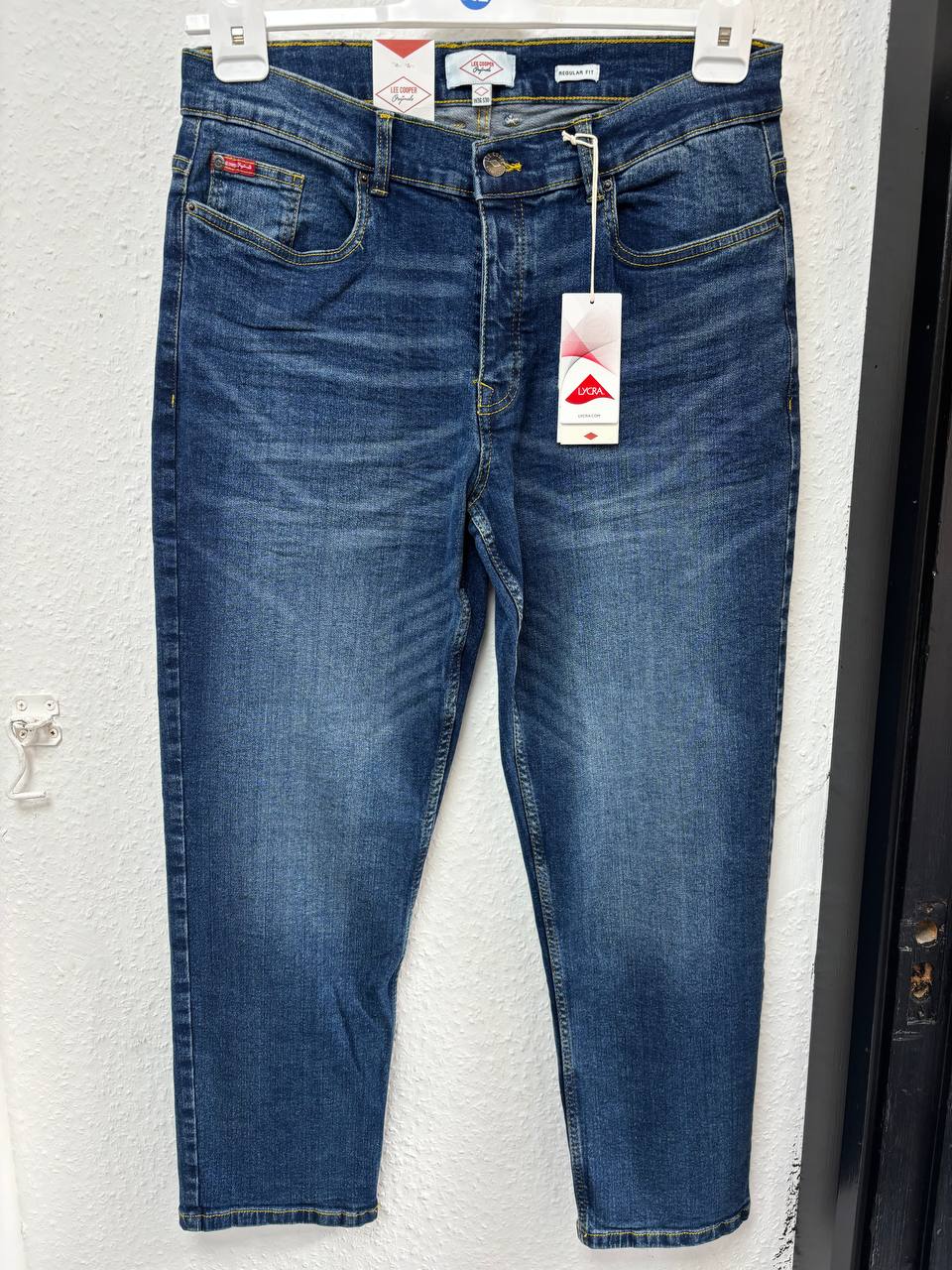 Lee Cooper Regular Fit Straight Leg Jeans with LYCRA - Dark Blue Wash NEW (W36 S30)