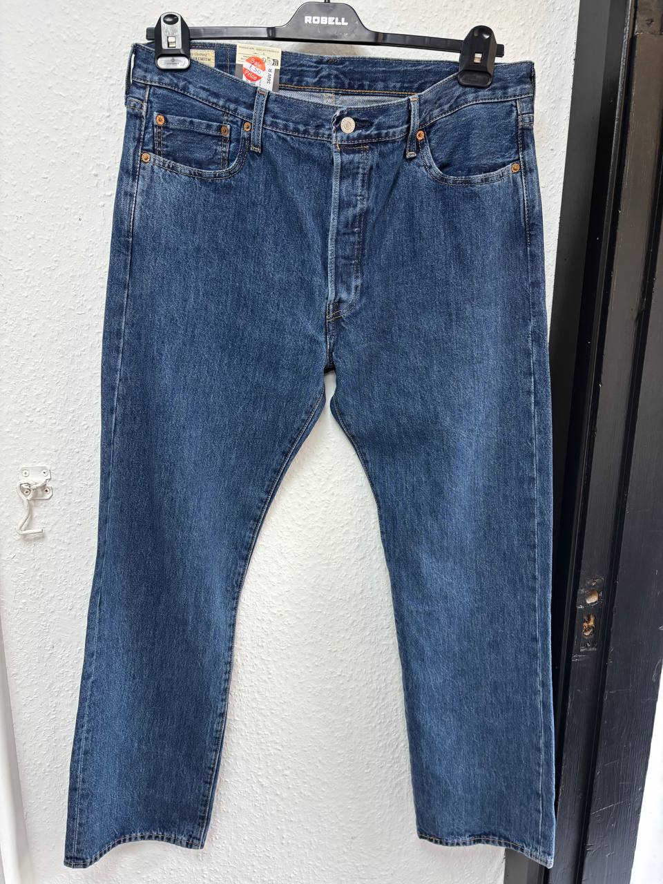 New Levi's 501 Original Fit Straight Leg Jeans - Classic Blue Denim NEW (W36L32)