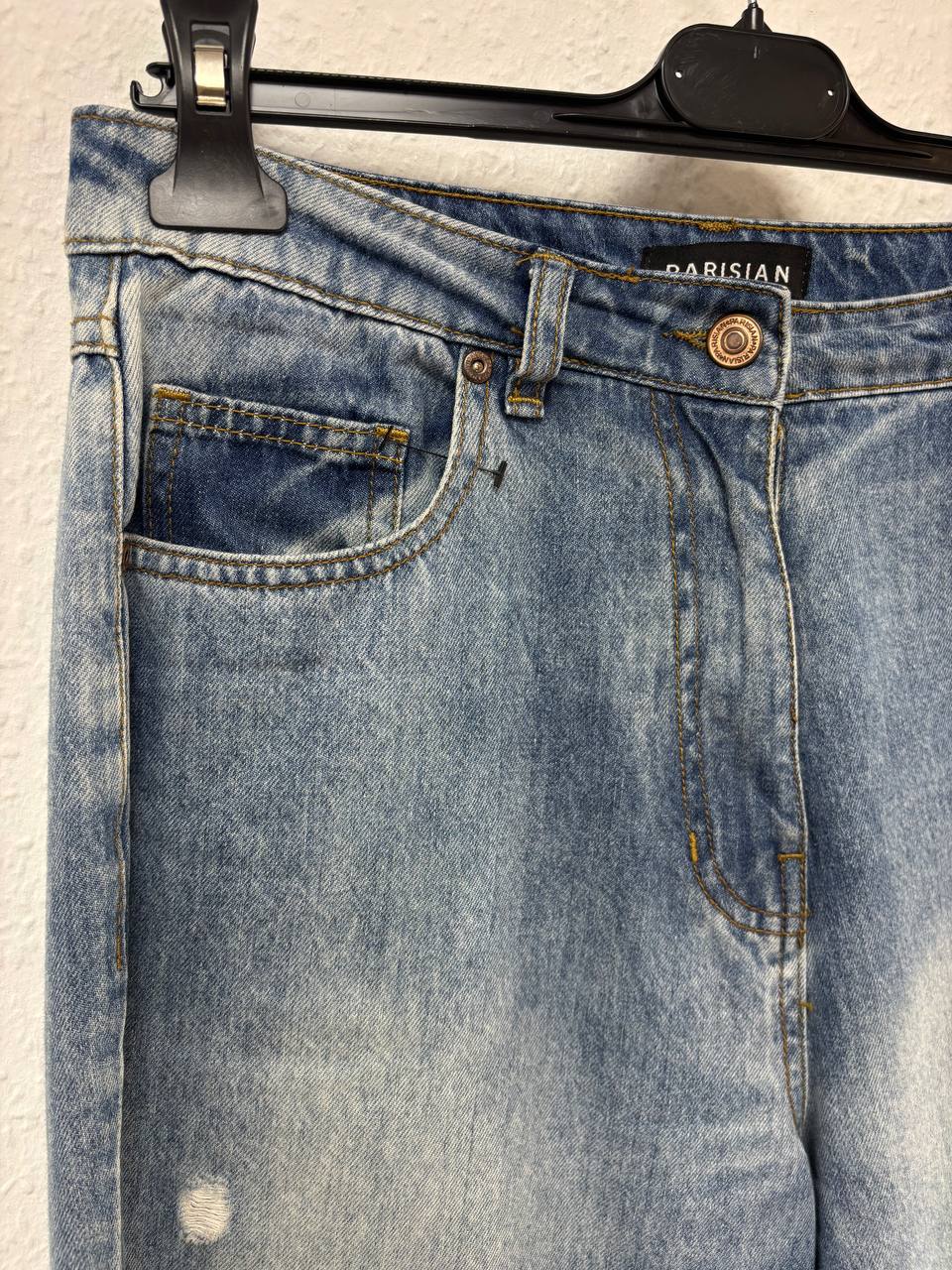 Parisian High-Rise Relaxed Fit Mom Jeans - Light Wash Denim (L)