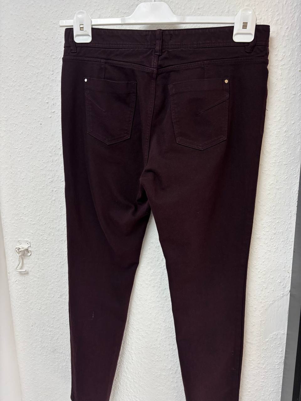 Autograph Premium Slim-Fit Trousers in Rich Burgundy  (14)
