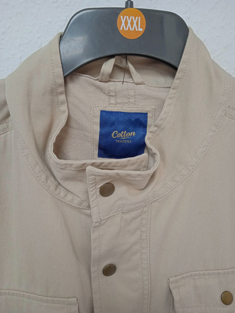 Cotton Trader's Classic Safari/Field Jacket - Stone Beige (2XL - XL)