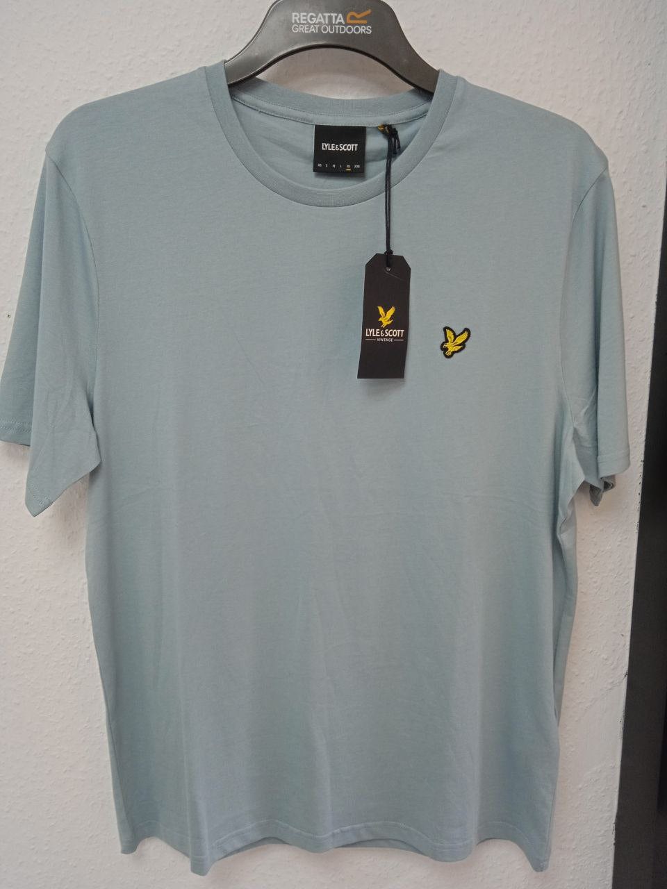 Lyle & Scott Plain Crew Neck T-Shirt - Sage Green (XL)