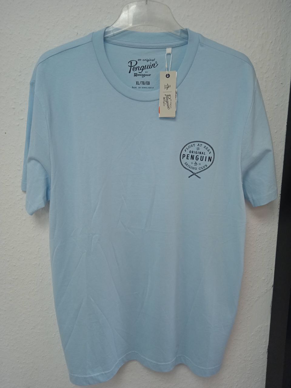 Original Penguin Sailing Club Graphic T-Shirt - Light Blue (XL)