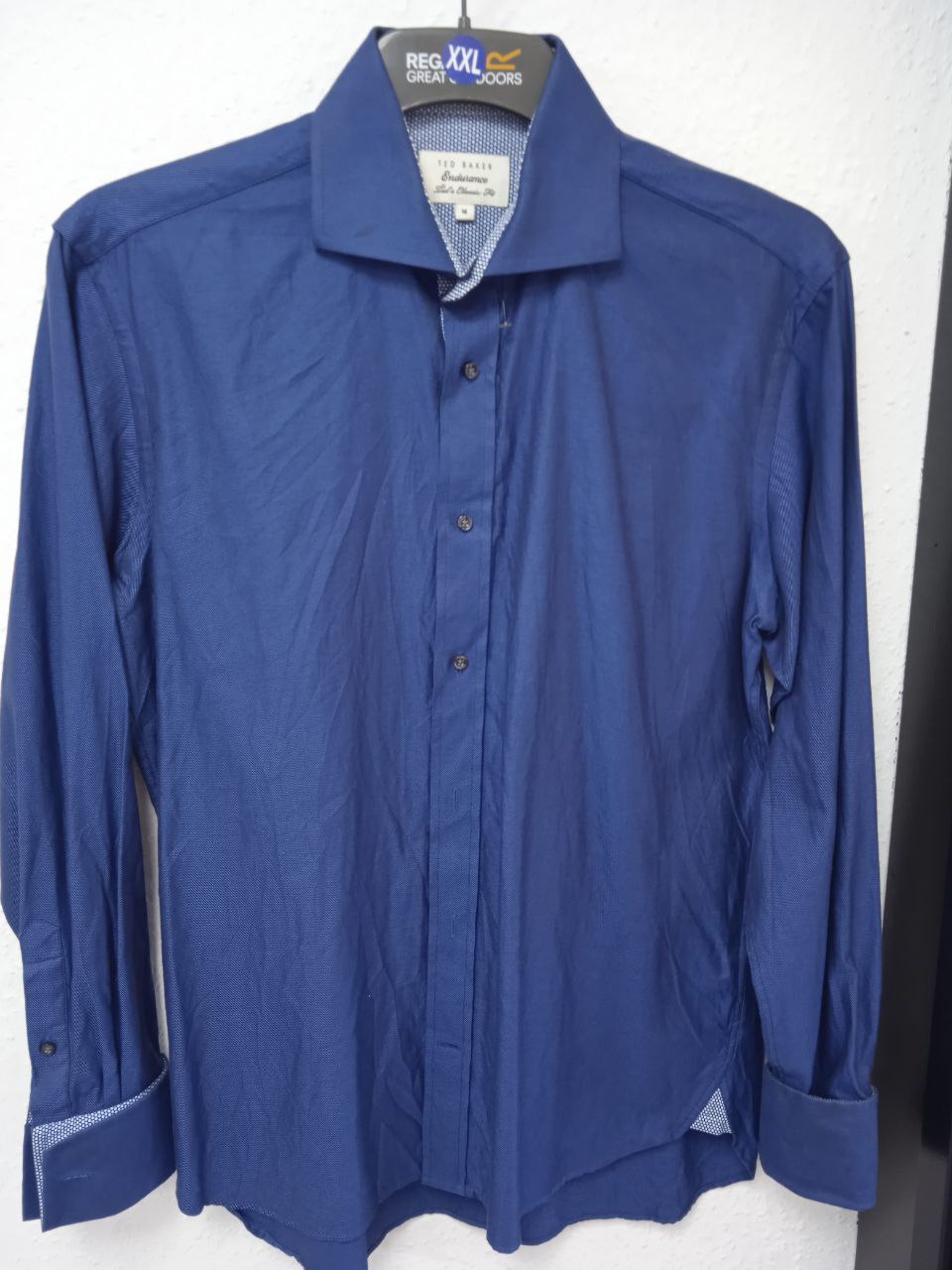 Ted Baker Endurance Classic Fit Blue Dress Shirt (XL - XXL)