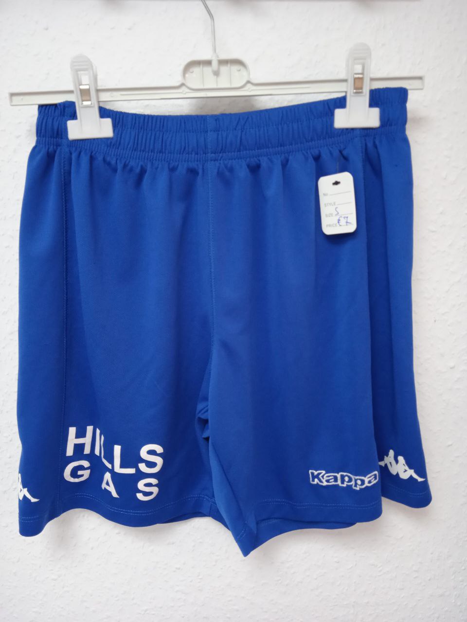 Vintage Style Kappa Banda Logo Royal Blue Athletic Shorts (S)(13 - 15 Years)