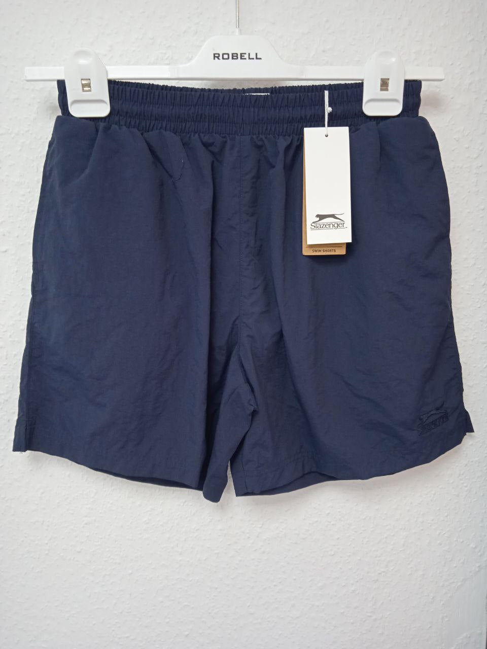 New Slazenger Navy Blue Swim Shorts | Lightweight Quick-Dry Trunks (M)